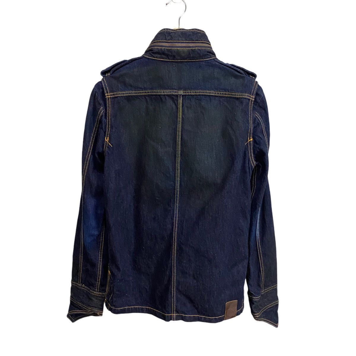 Japanese Brand Denim Bush Jacket Indigo Blue Size US S / EU 44-46 / 1 - 4 Thumbnail