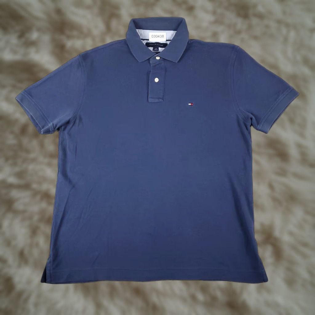 Tommy Hilfiger Tommy Hilfiger Polo Shirt Adult Large Blue Short Sleeve Mens Size US L / EU 52-54 / 3 - 1 Thumbnail