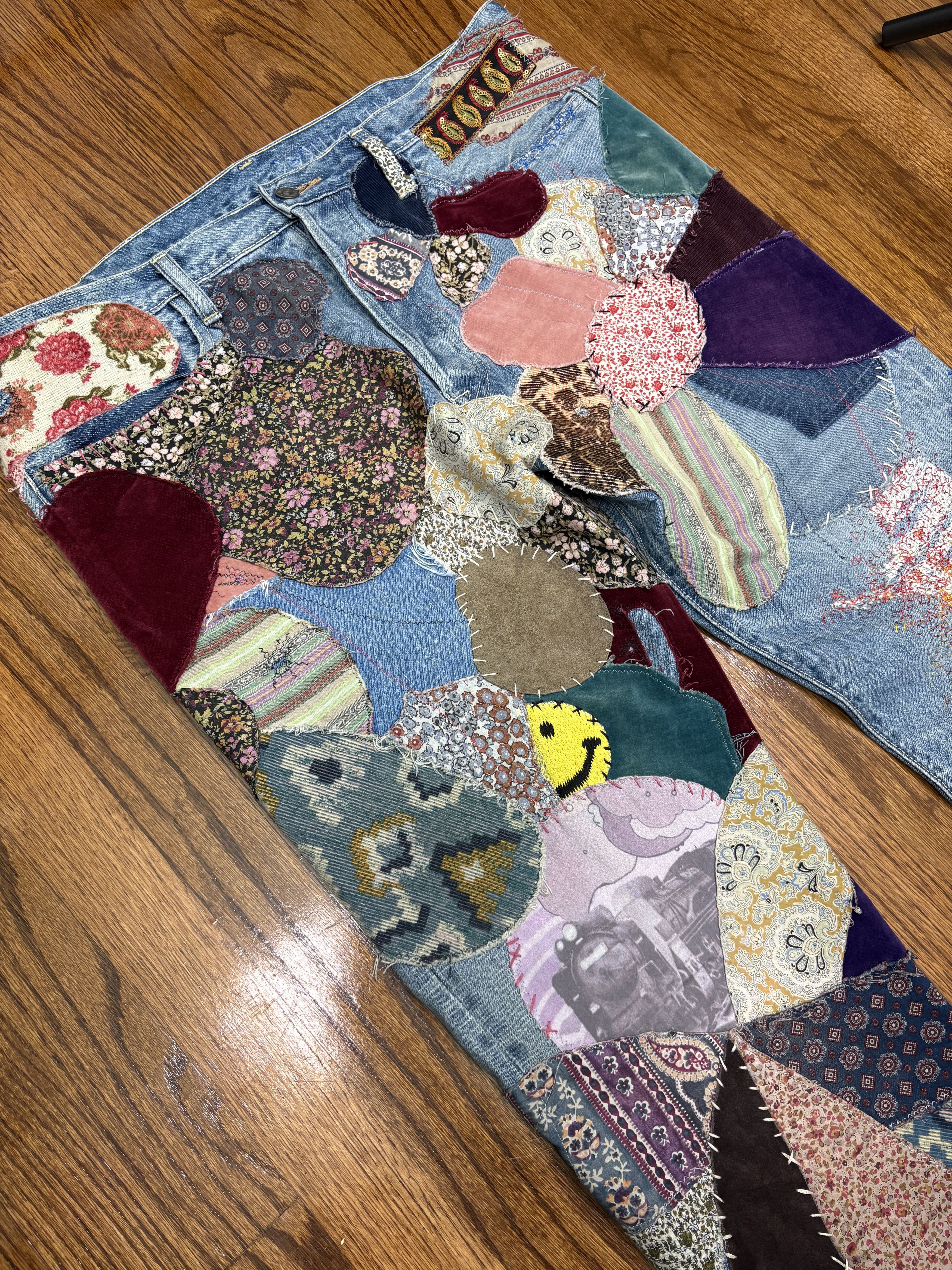 Kapital Kapital Patchwork Monkey Cisco Denim Size US 38 / EU 54 - 3 Thumbnail