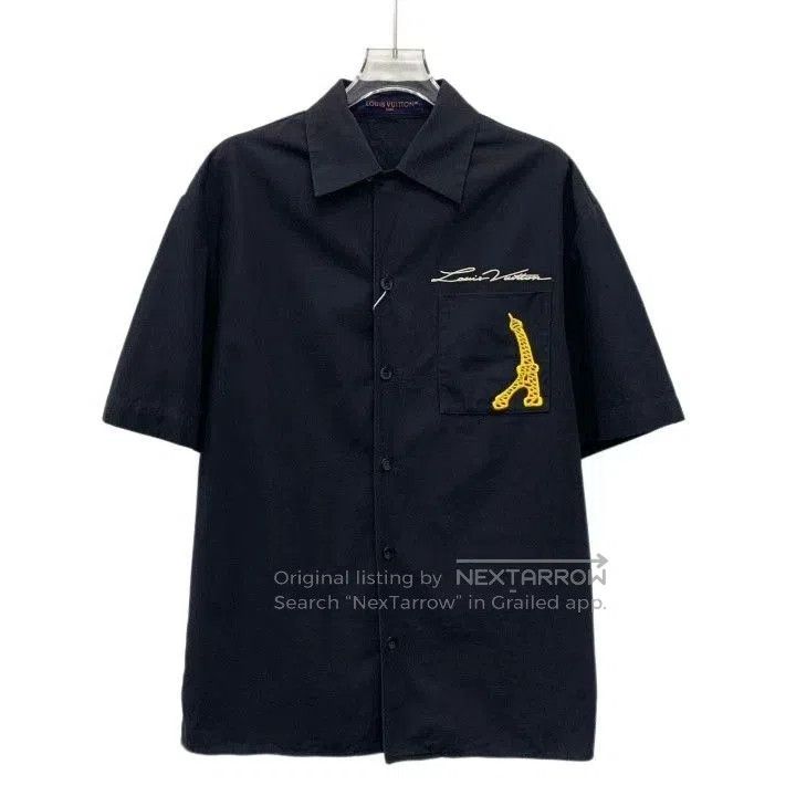 Louis Vuitton Louis Vuitton Black Logo Eiffel Tower Shirt. Size US M / EU 48-50 / 2 - 1 Thumbnail