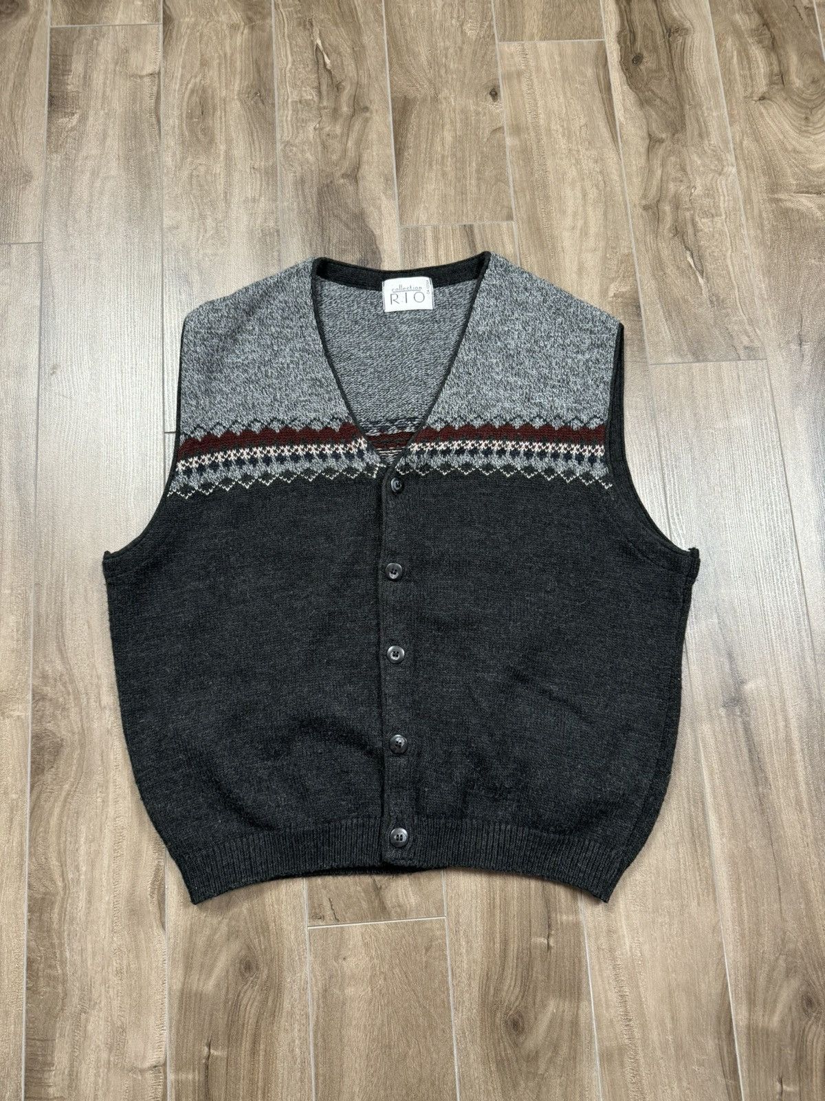 Vintage Vintage Grey Vest Size US S / EU 44-46 / 1 - 1 Thumbnail