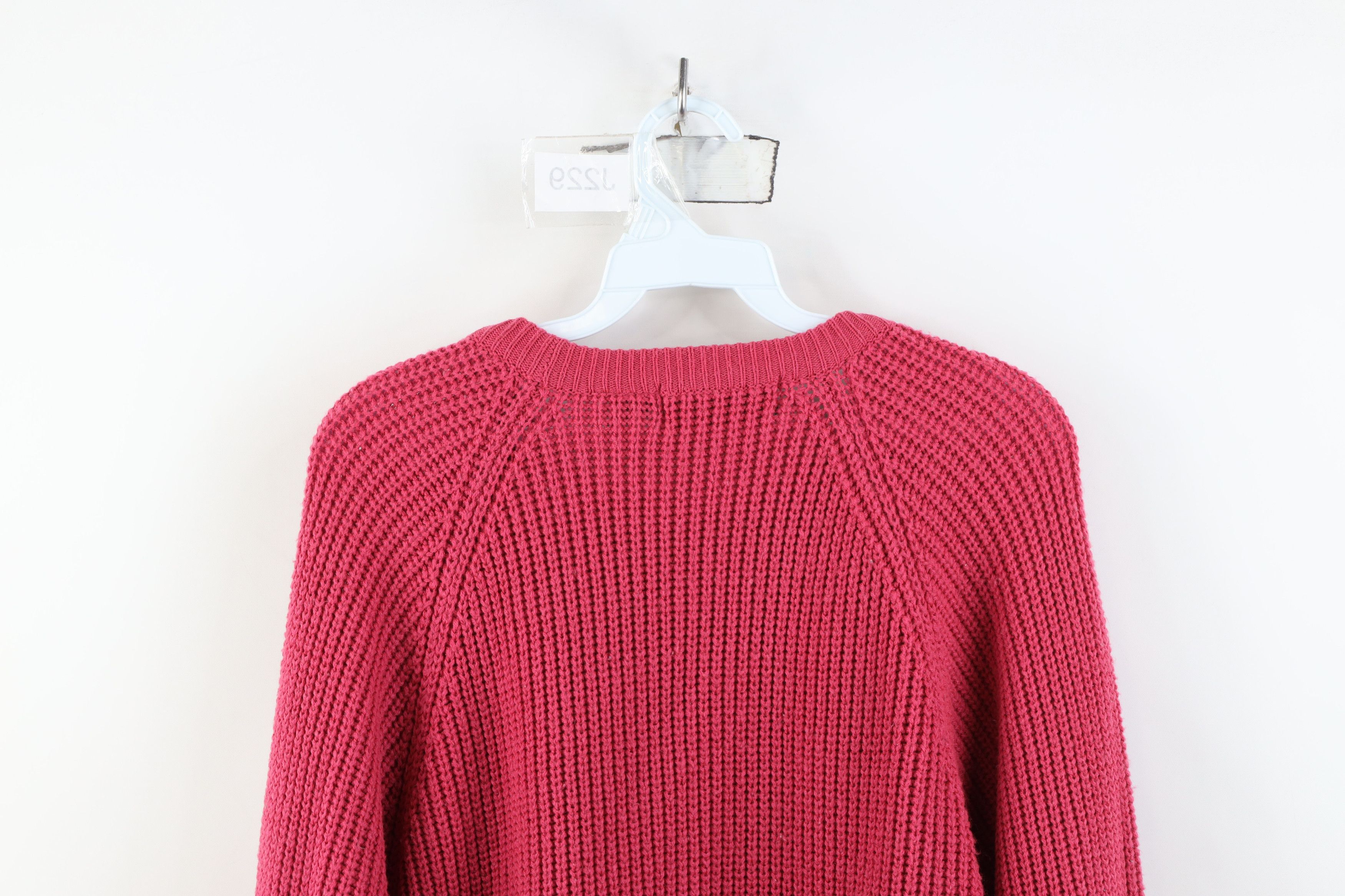 Vintage Vintage 80s 90s Streetwear Ribbed Knit Crewneck Sweater Size US XL / EU 56 / 4 - 8 Thumbnail