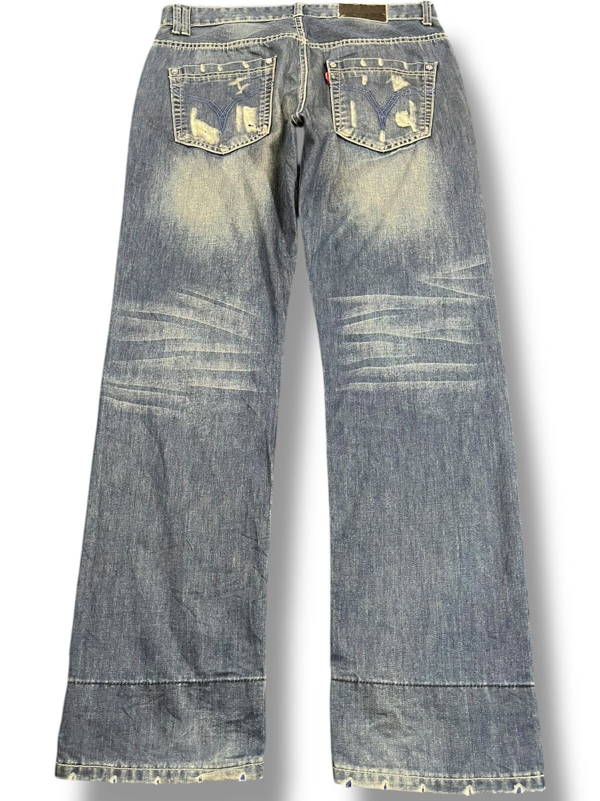 14th Addiction Vintage Jeans Distressed Denim Size US 34 / EU 50 - 6 Thumbnail