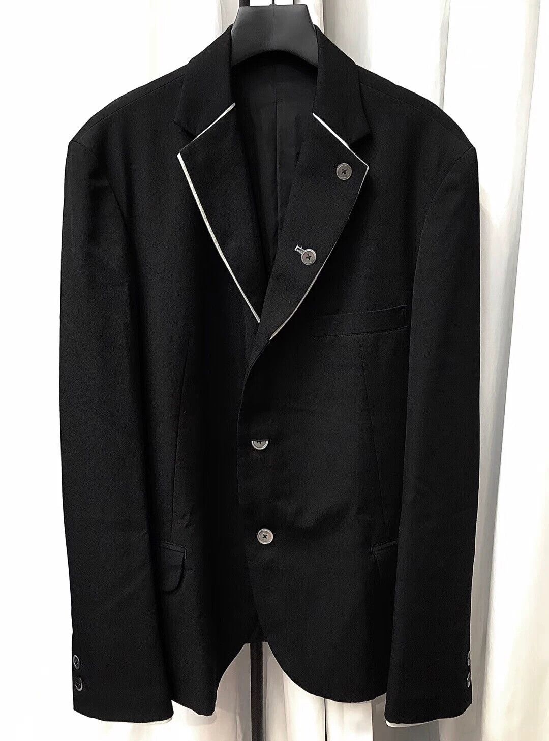 Yohji Yamamoto Yohji Yamamoto women's black oversized jacket Size S / US 4 / IT 40 - 2 Thumbnail
