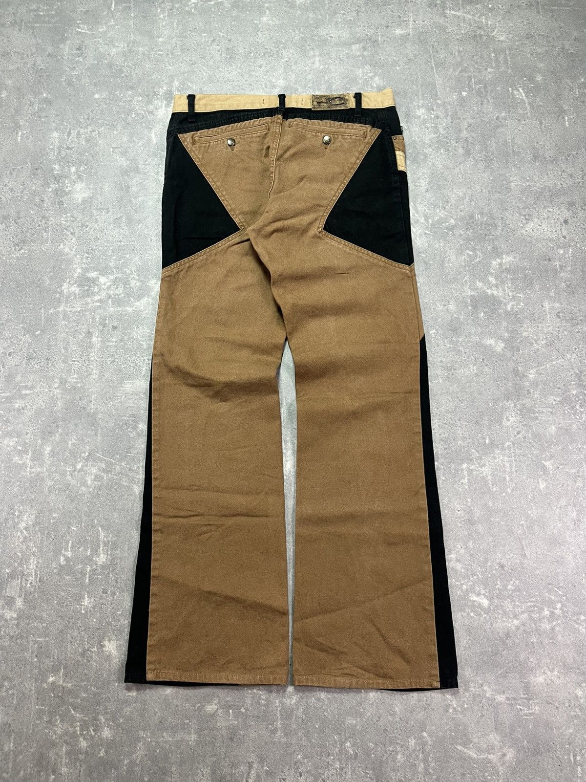Just Cavalli AW03 Just Cavalli Geometry Panel Flared Jeans 33 Size US 33 - 2 Thumbnail