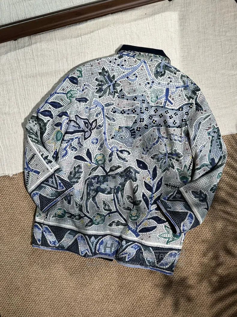 Hermes Hermes Margiela Era Silk Wool Two-Sided Vintage Graffiti P Size XL / US 12-14 / IT 48-50 - 4 Thumbnail