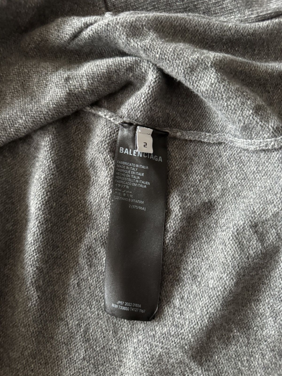 Balenciaga Balenciaga Allover Logo Loose Cardigan Size US M / EU 48-50 / 2 - 4 Thumbnail