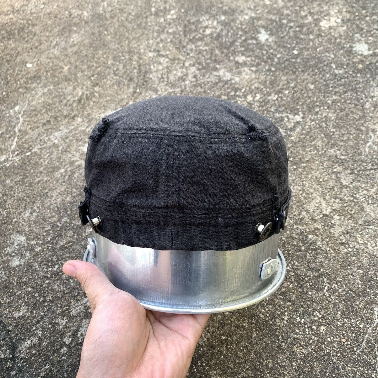 Japanese Brand Y2K MILITARY DISTRESSED STUDDED HAT Size ONE SIZE - 3 Thumbnail