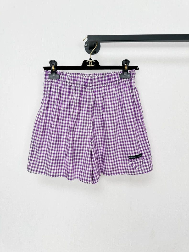 Prada Prada Plaid shorts 2502-Nextarrow Size US 26 / EU 42 - 1 Thumbnail