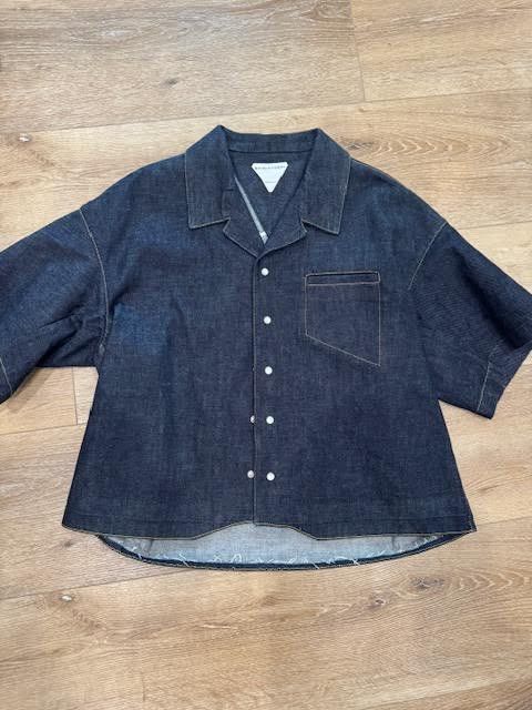 Bottega Veneta Bottega Veneta Men's Jacket Short Sleeve Denim sz 46 Indigo Size US S / EU 44-46 / 1 - 1 Thumbnail