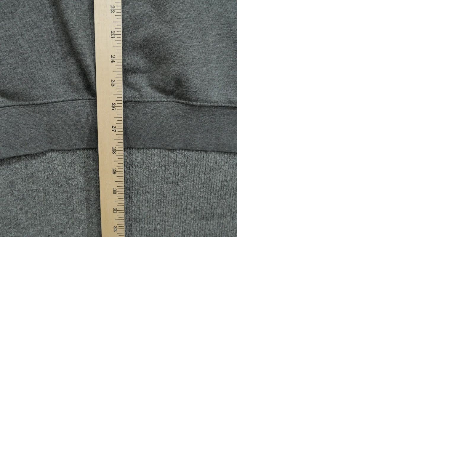 Nike VINTAGE Nike Hoodie XL Gray Pullover Distressed Mini Swoosh Y2K Mens Hooded Sweatshirt Size US XL / EU 56 / 4 - 9 Thumbnail