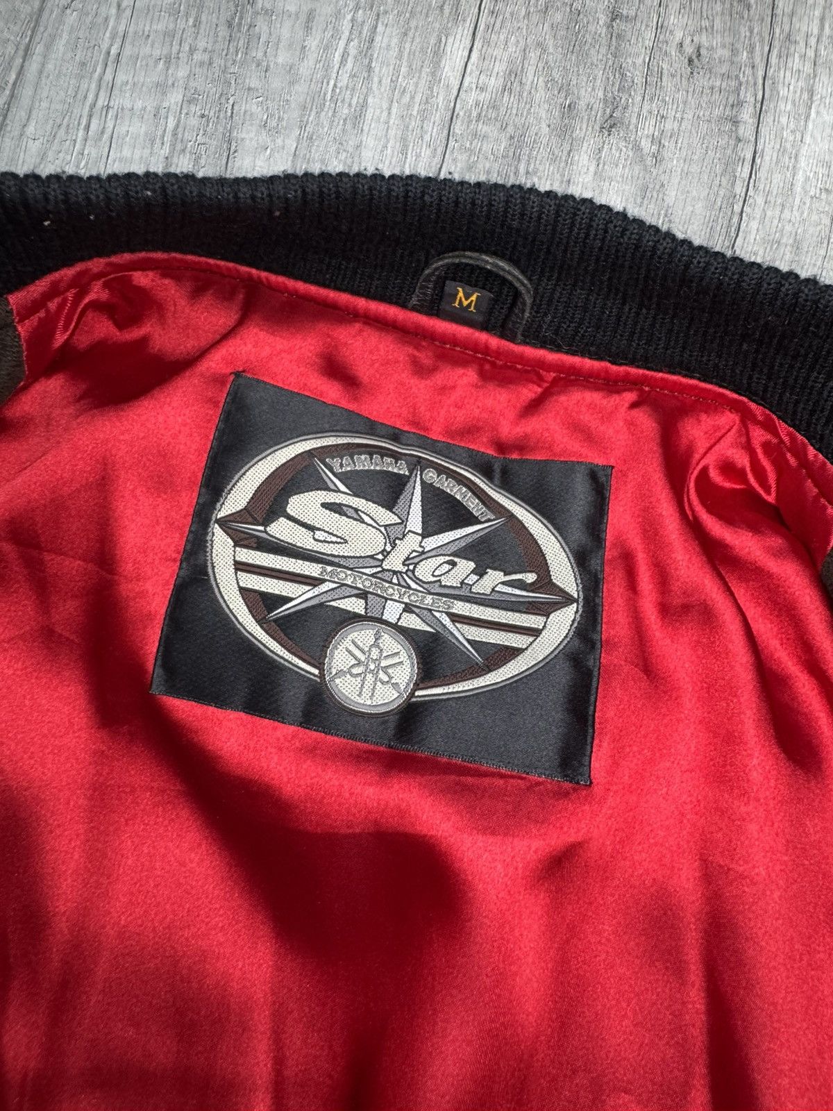 Leather × Yamaha Yamaha vintage bomber leather jacket L avant garde Size US L / EU 52-54 / 3 - 8 Thumbnail