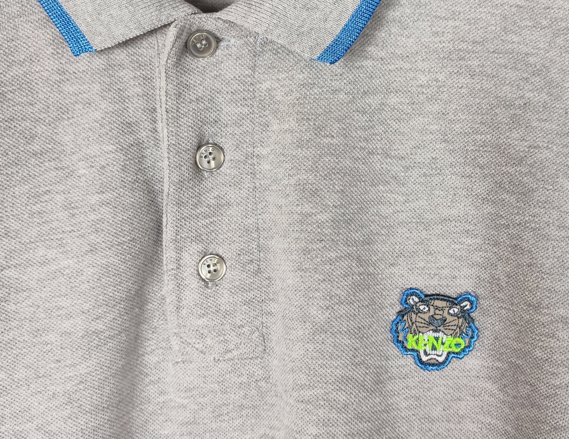 Kenzo Kenzo Tiger Logo Polo Short Sleeve Size L Size US L / EU 52-54 / 3 - 3 Thumbnail