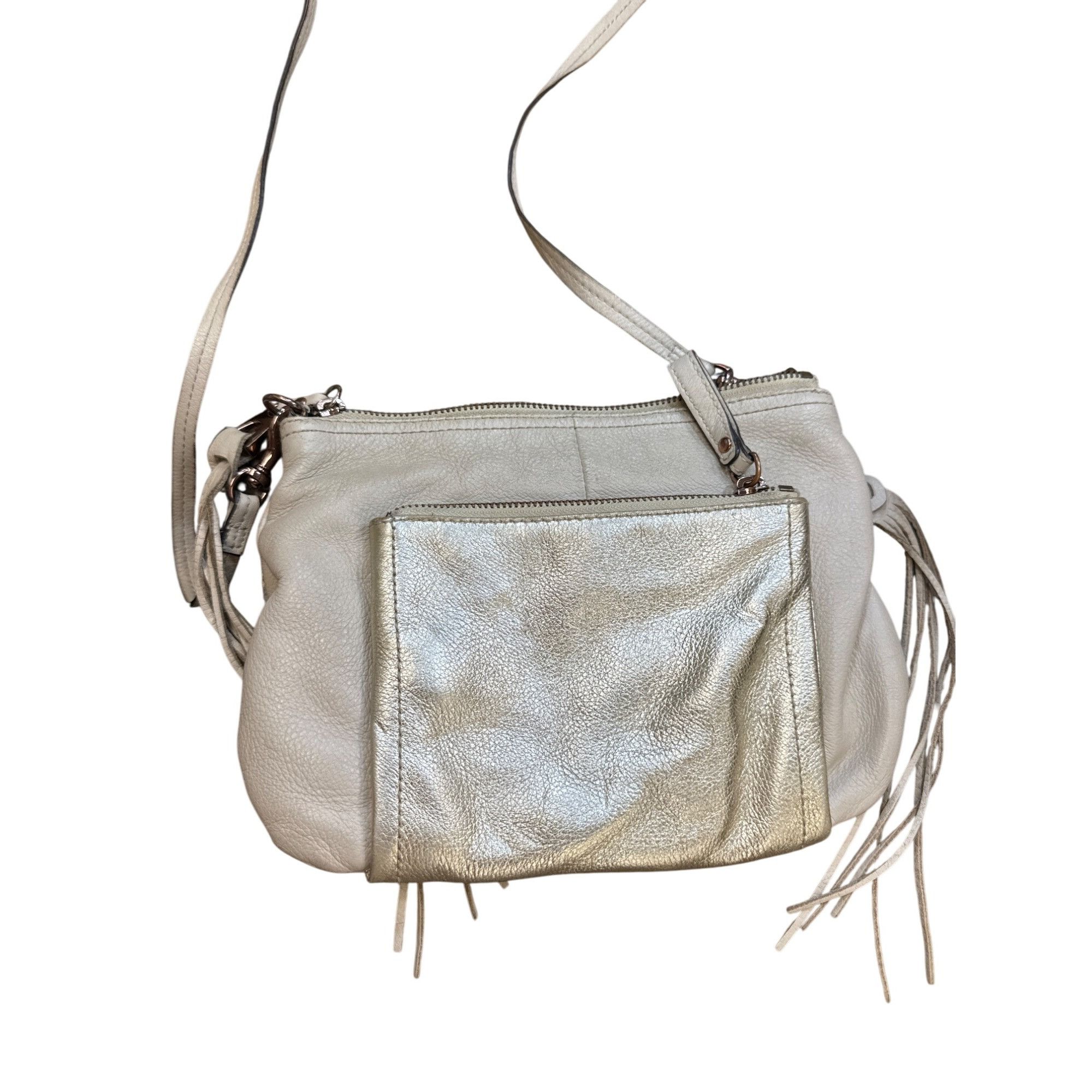 Designer B Makowsky Womens Tan Leather Crossbody Purse With Tassel SK Size ONE SIZE - 5 Thumbnail