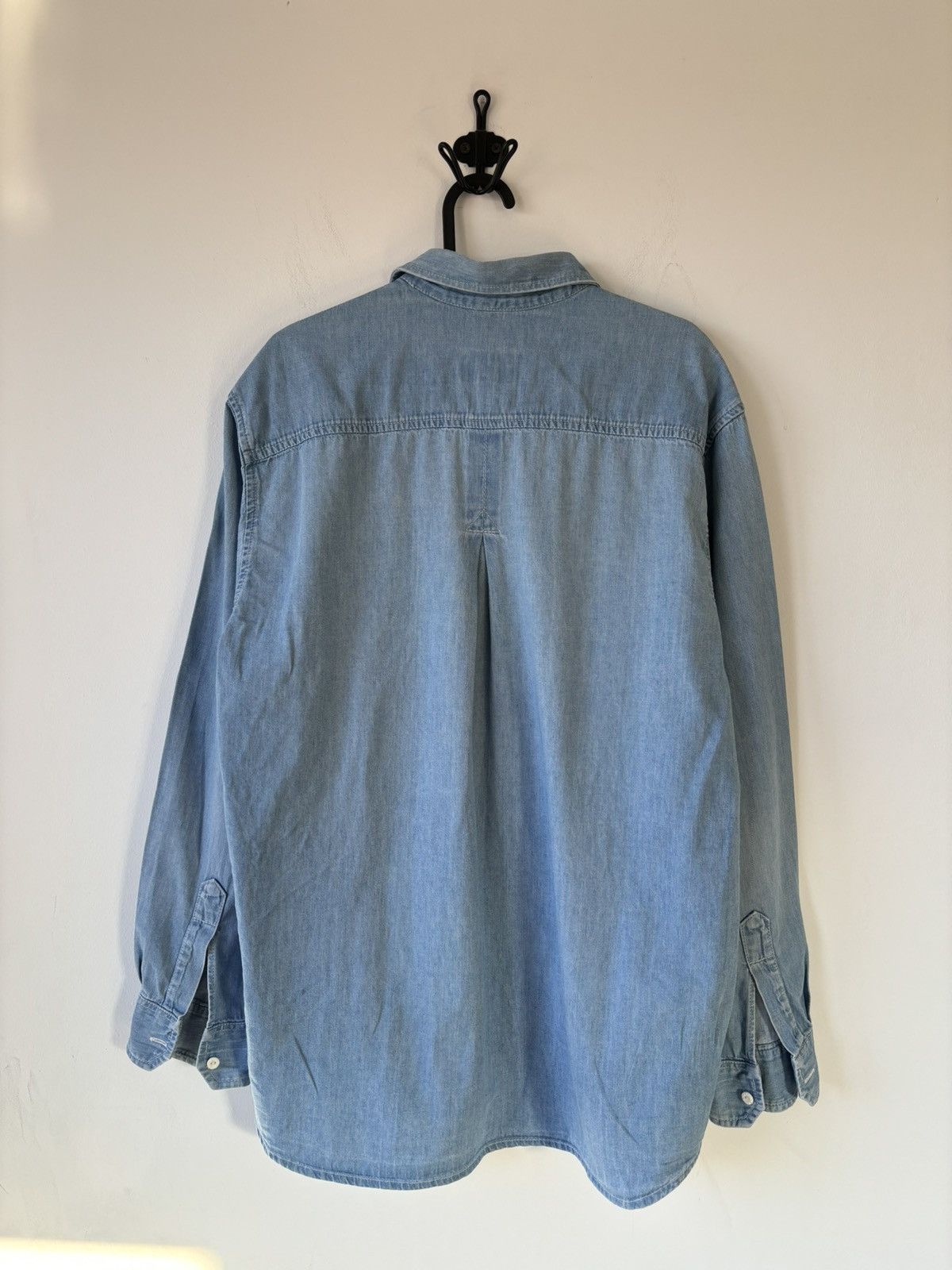 Levi's × Levi's Vintage Clothing Vintage 90s Washed Denim Cargo Shirt Size US L / EU 52-54 / 3 - 2 Thumbnail