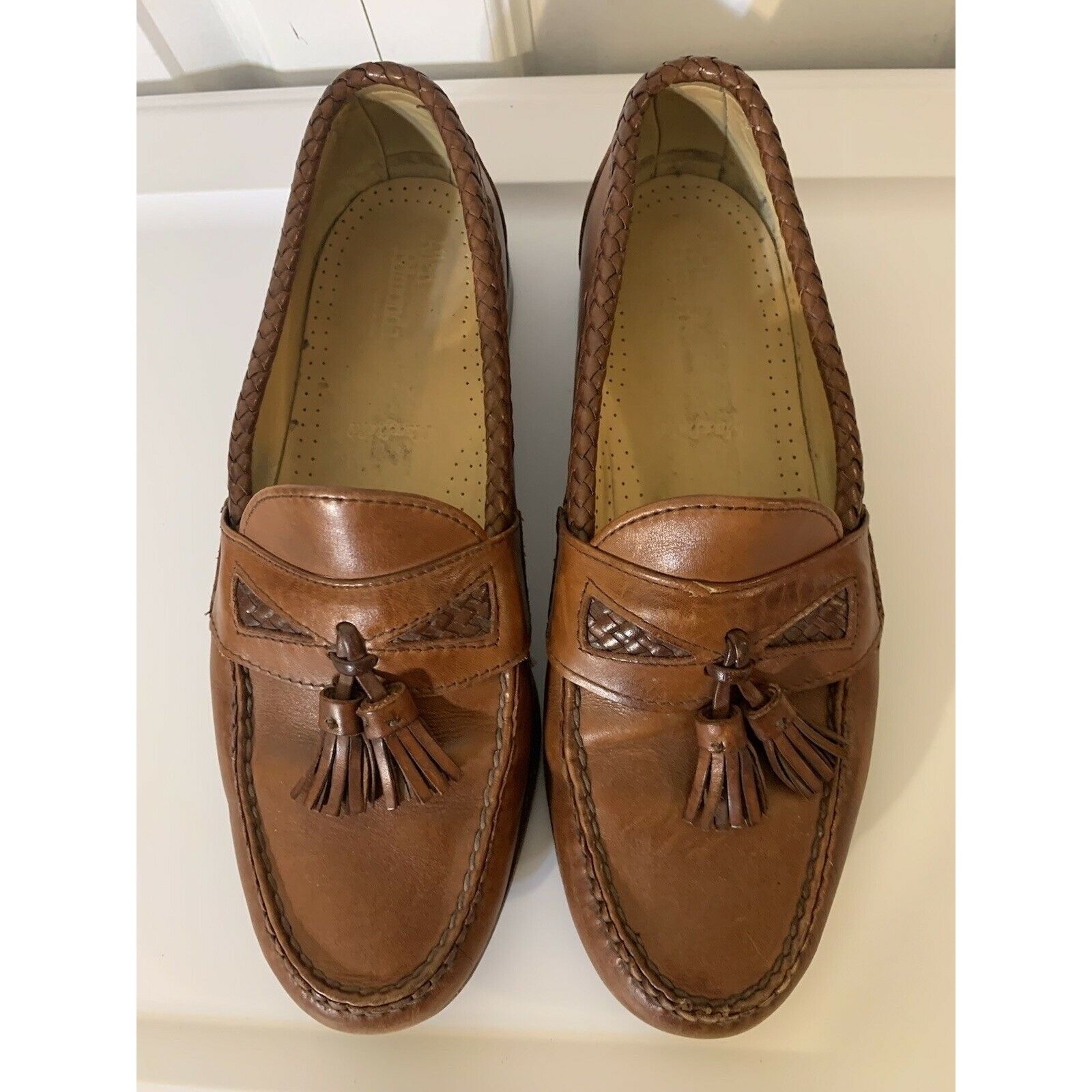 Allen Edmonds Allen Edmonds Men’s Sz 9D Maxfield Brown Leather Tassel Loaf Size US 9 / EU 42 - 3 Thumbnail