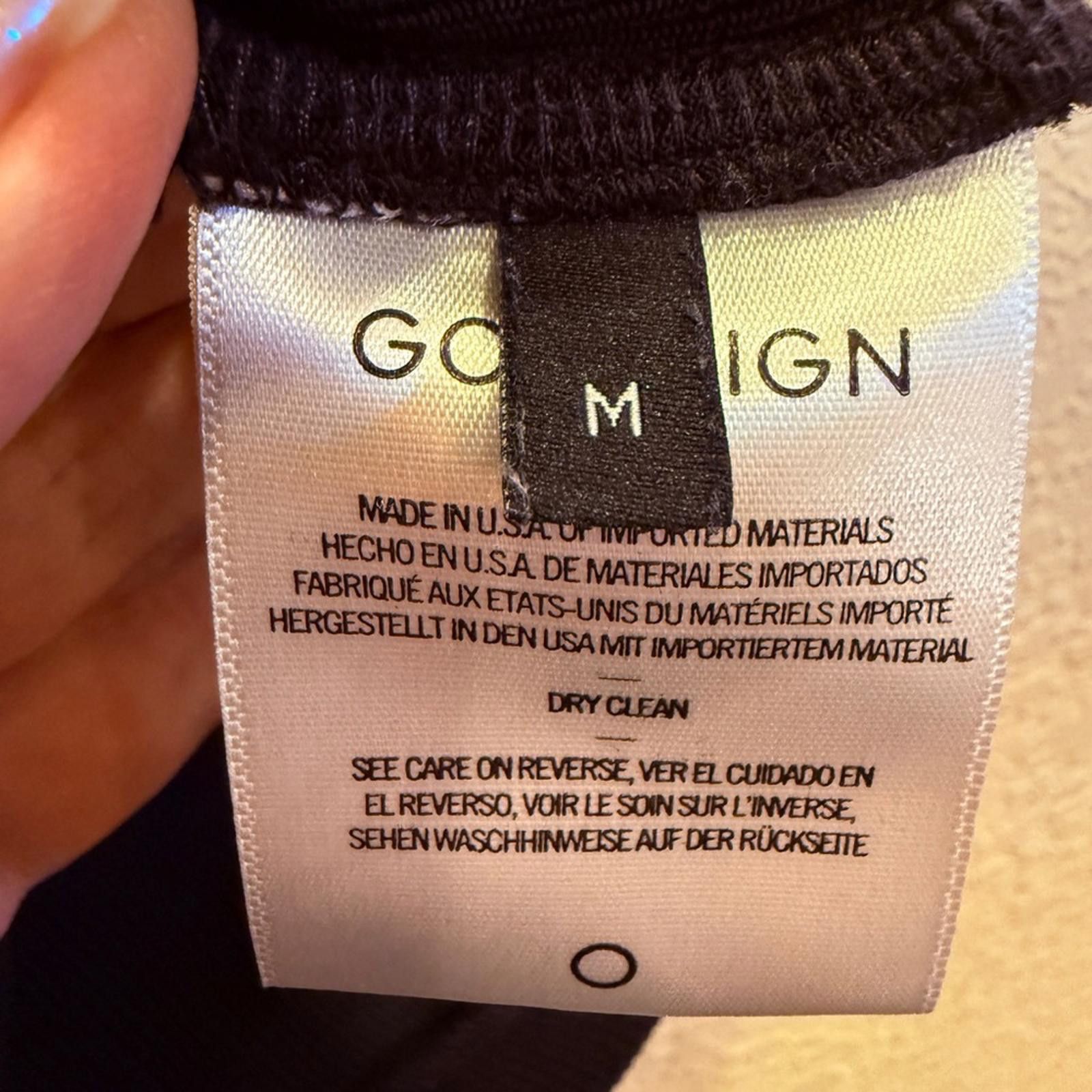 Goldwin Goldsign The Laurel Classic Black Heavy Knit Racer Tank sz M Size M / US 6-8 / IT 42-44 - 4 Thumbnail