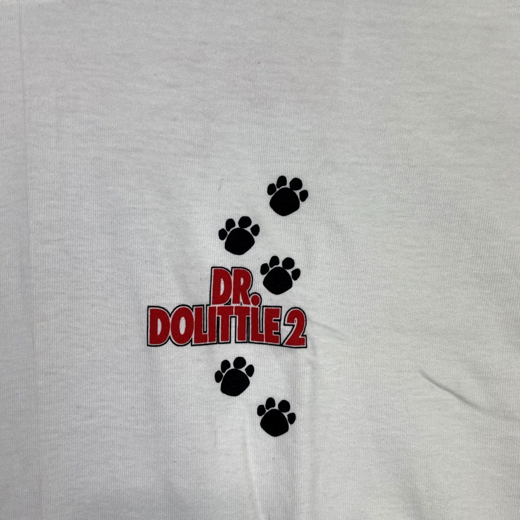 Vintage Dr Dolittle 2 Shirt Mens XL White Movie Promo Eddie Murphy Vintage Short Sleeve Port and Company T-Shirt Size US XL / EU 56 / 4 - 5 Thumbnail
