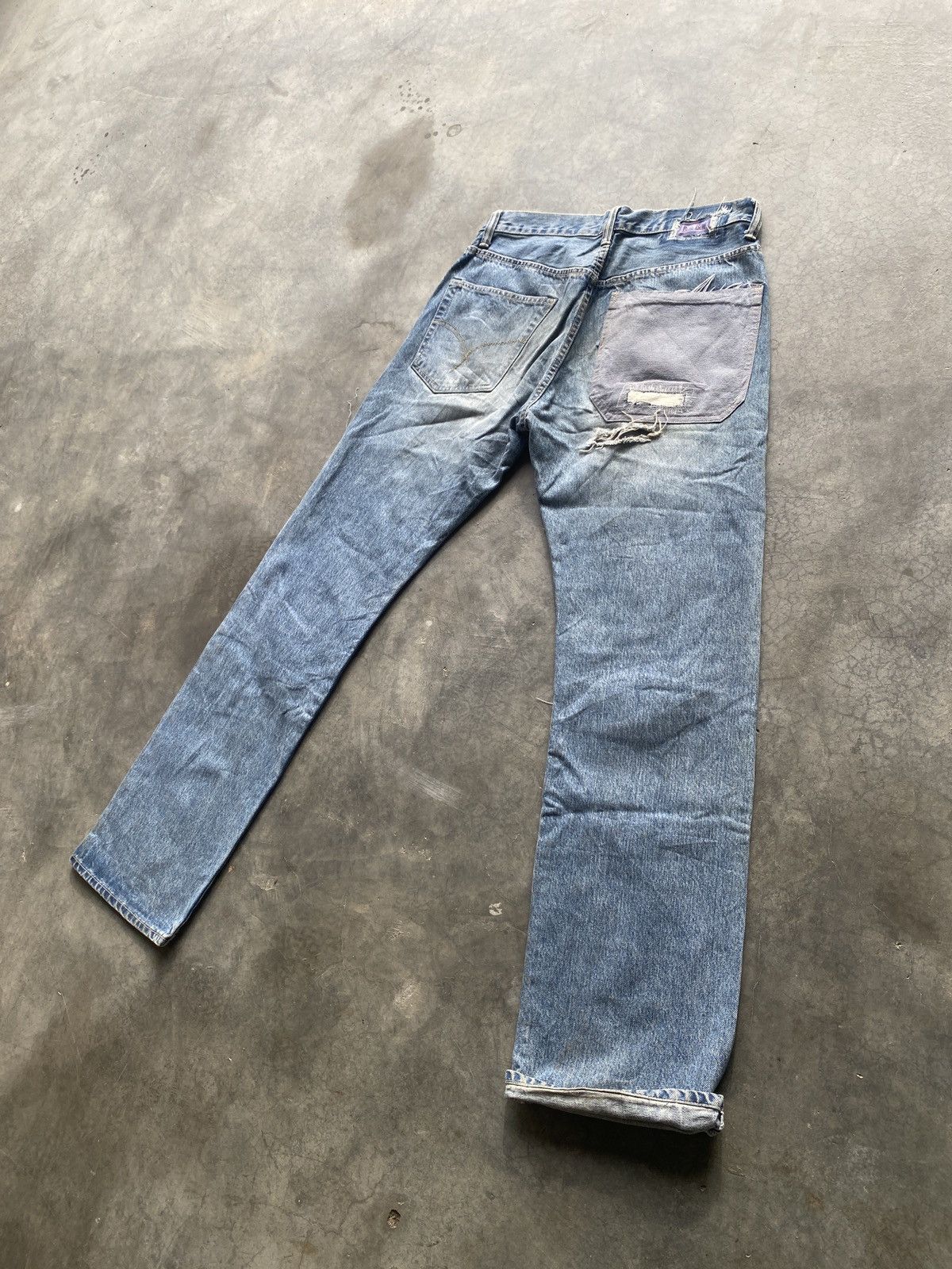If Six Was Nine × Japanese Brand Vintage blue blue denim pants Size US 33 - 5 Thumbnail