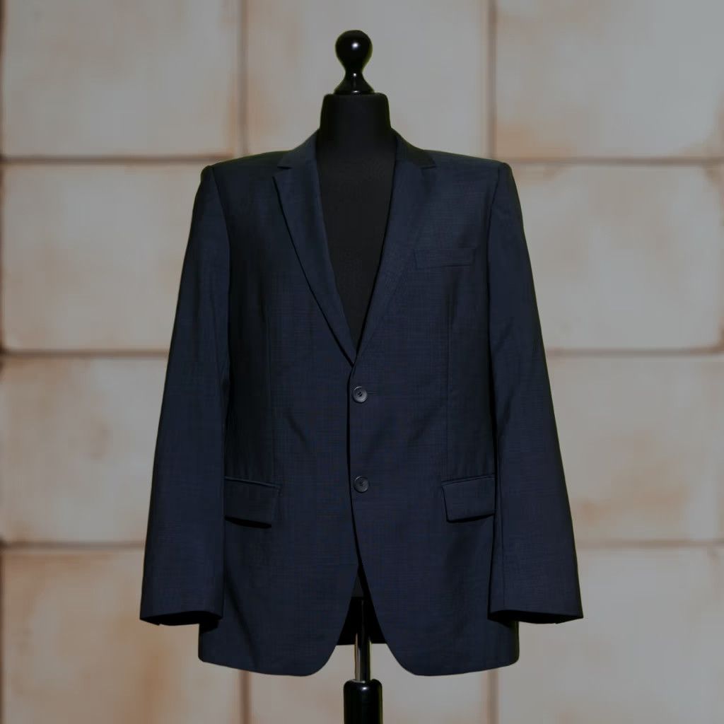 Hugo Boss HUGO BOSS Blazer Jacket Mens Wool Grey 2 Button Size 50 Regular US40R UK40 IT50 Colour Grey Year Size 50R - 1 Thumbnail