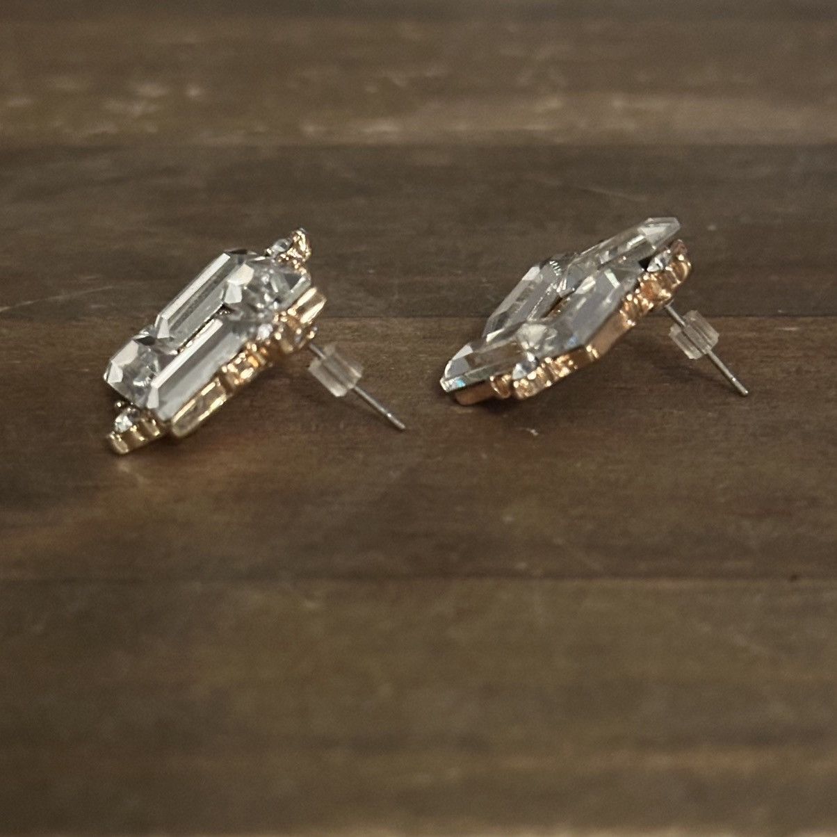 Other Clear baguette rhinestone square post earrings Size ONE SIZE - 5 Thumbnail