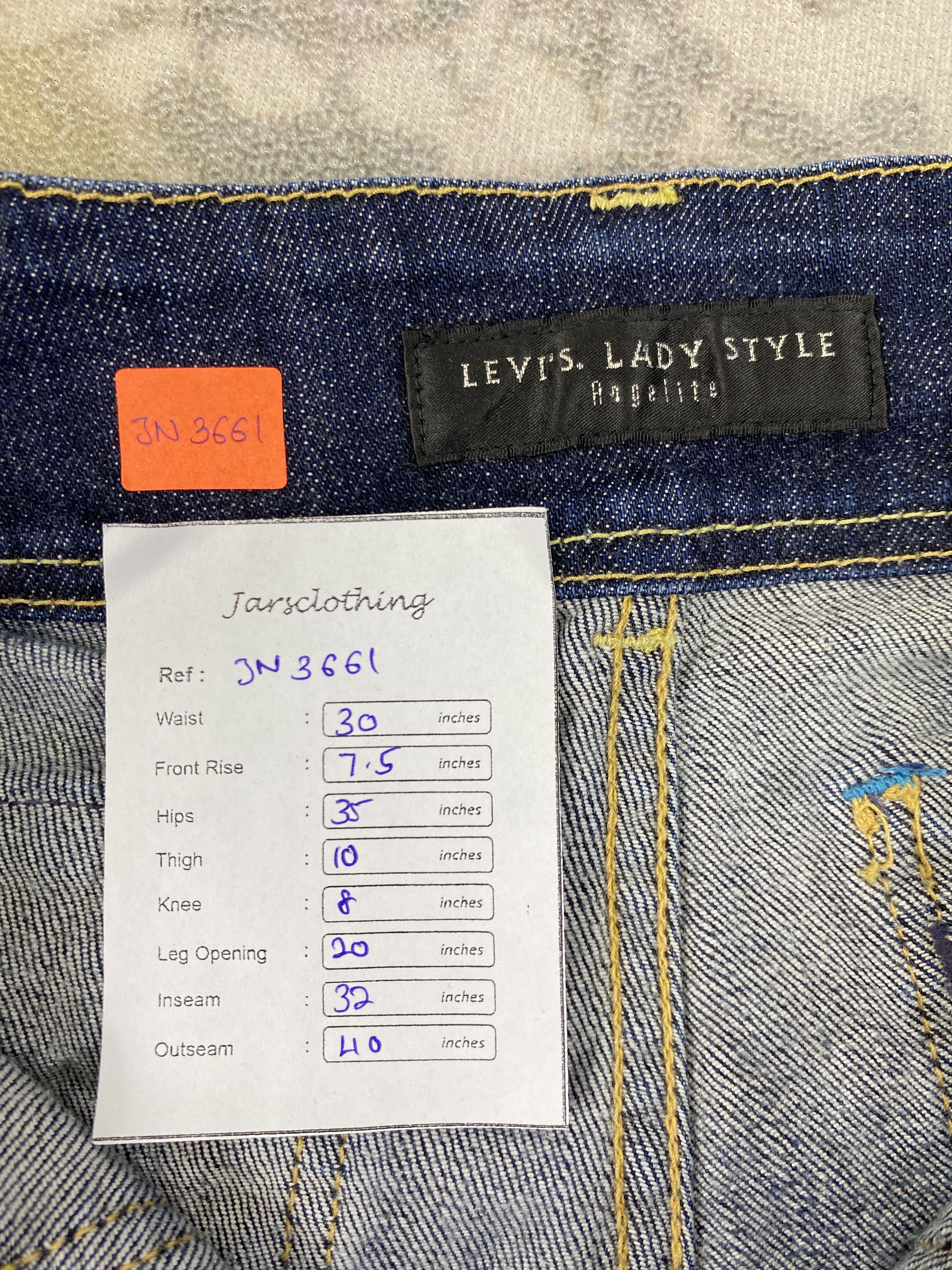 Levi's Blue Vintage Levi's Flare Jeans 30x32 Denim- JN3661 Size US 30 / EU 46 - 9 Thumbnail