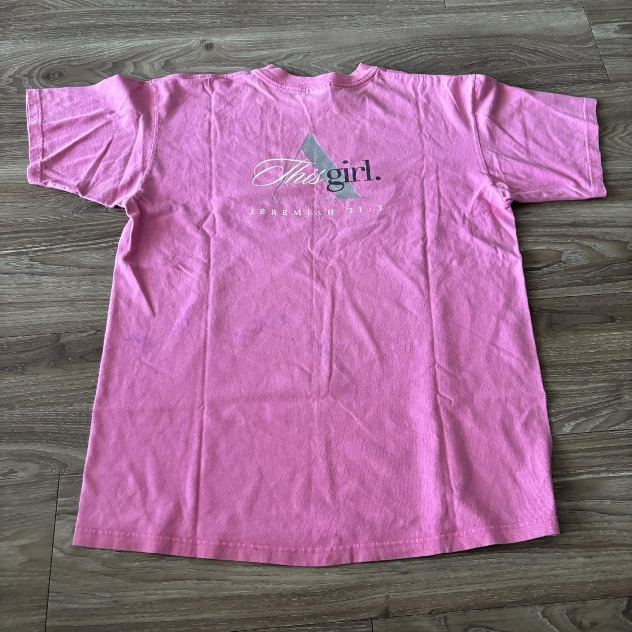 Vintage Crazy Vintage 90s Pink Jesus Graphic Tee! Size L Size US L / EU 52-54 / 3 - 2 Thumbnail