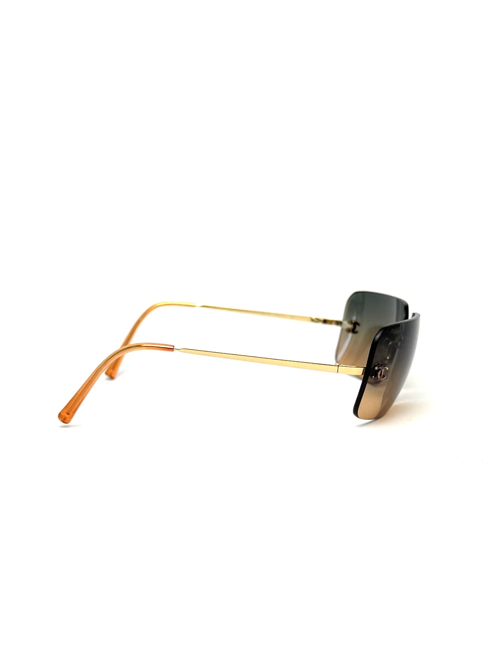 Chanel Iconic Chanel 4017 Rimless Gradient Orange Sunglasses Size ONE SIZE - 5 Thumbnail
