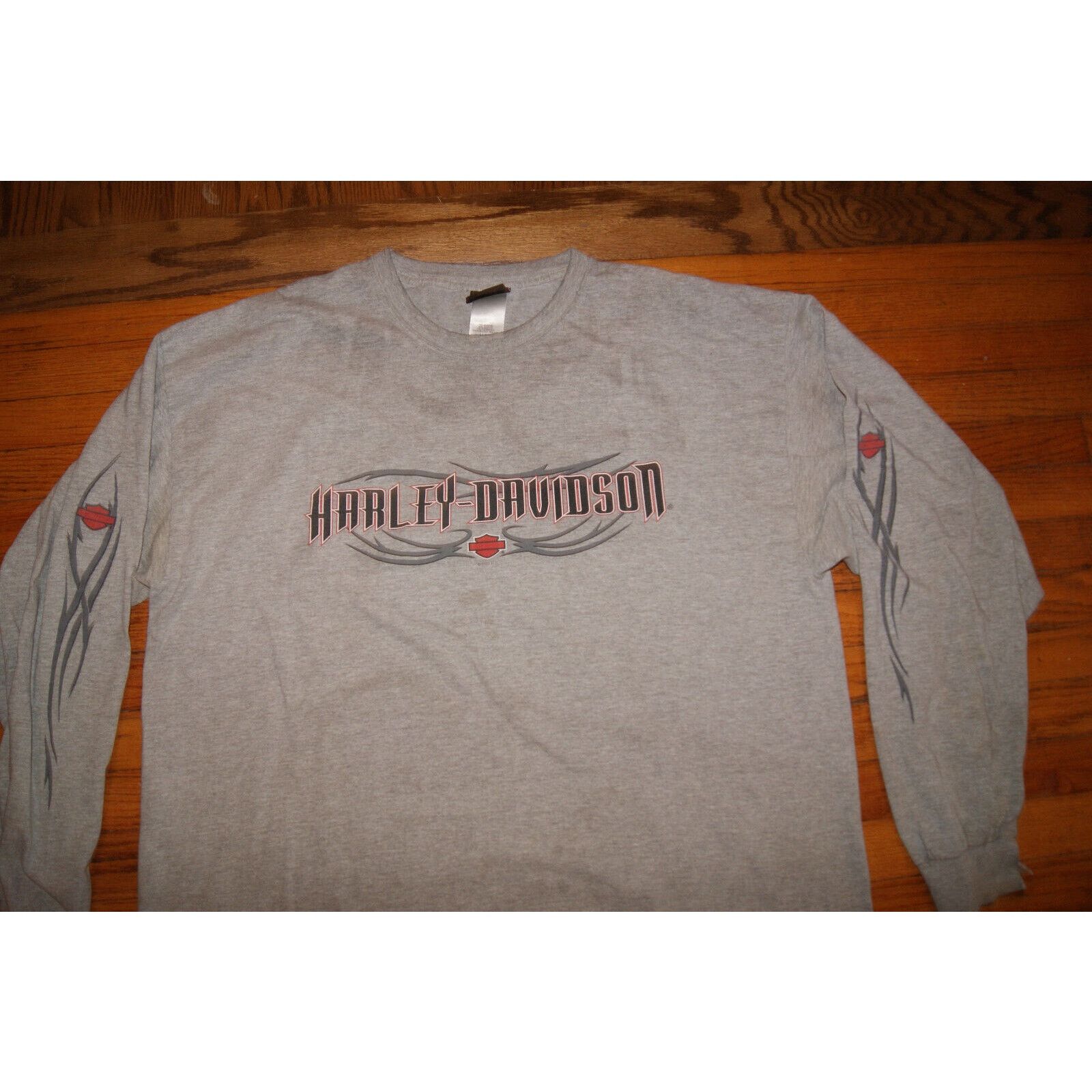 Harley Davidson VTG Harley Davidson Flames 2XL TShirt USA Distressed Size US XXL / EU 58 / 5 - 2 Thumbnail