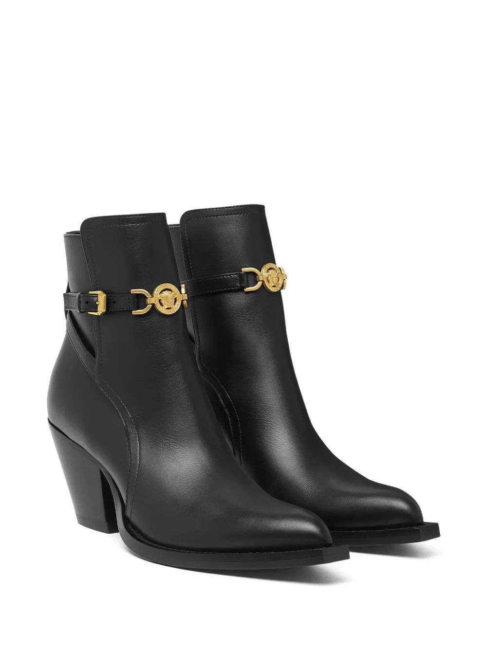 Versace o1y0226 Ankle Boots in Black Size US 6 / IT 36 - 2 Thumbnail