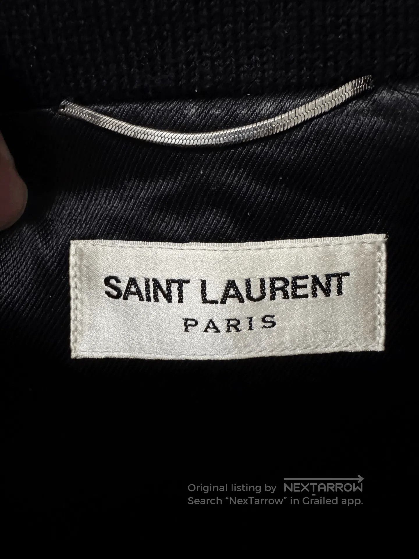 Saint Laurent Paris Saint Laurent Multi-Zipper Wool Baseball Jacket. Size US S / EU 44-46 / 1 - 5 Thumbnail