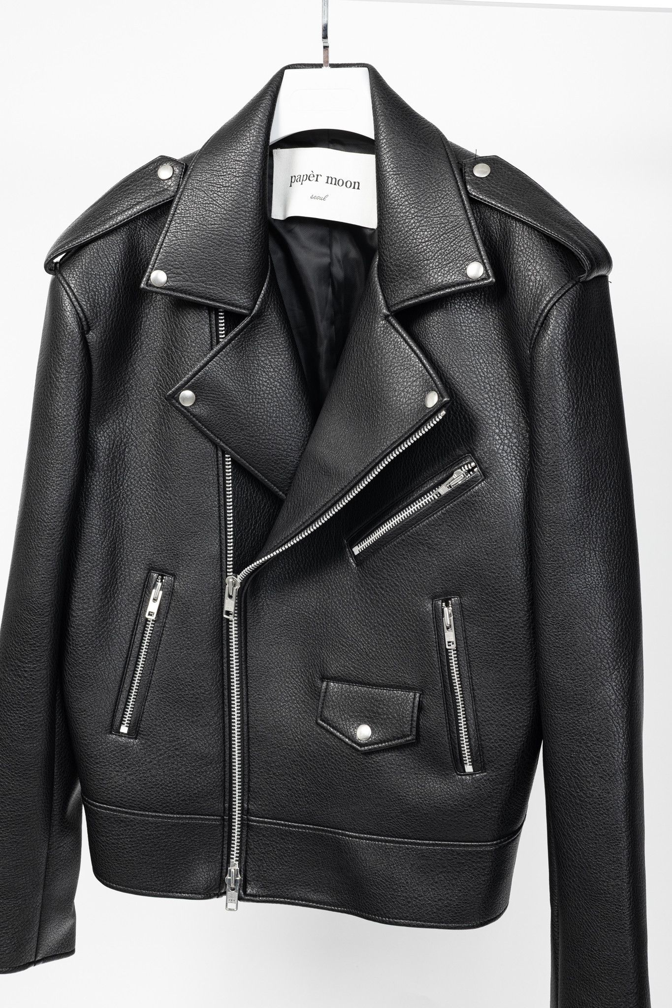 Other paper moon Oversized Vegan Leather Biker Jacket Size ONE SIZE - 3 Thumbnail