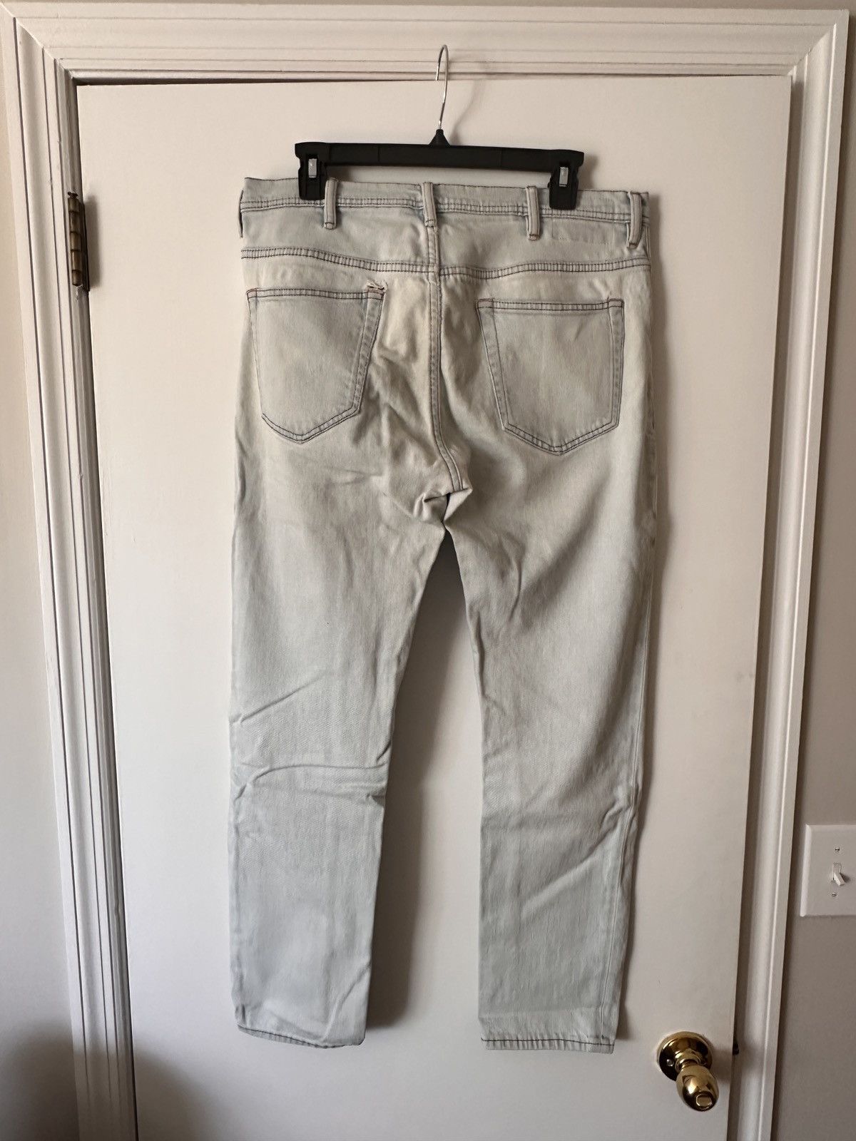 Acne Studios Acne Studios River LT Blue Blå Konst Jeans Size US 32 / EU 48 - 4 Thumbnail