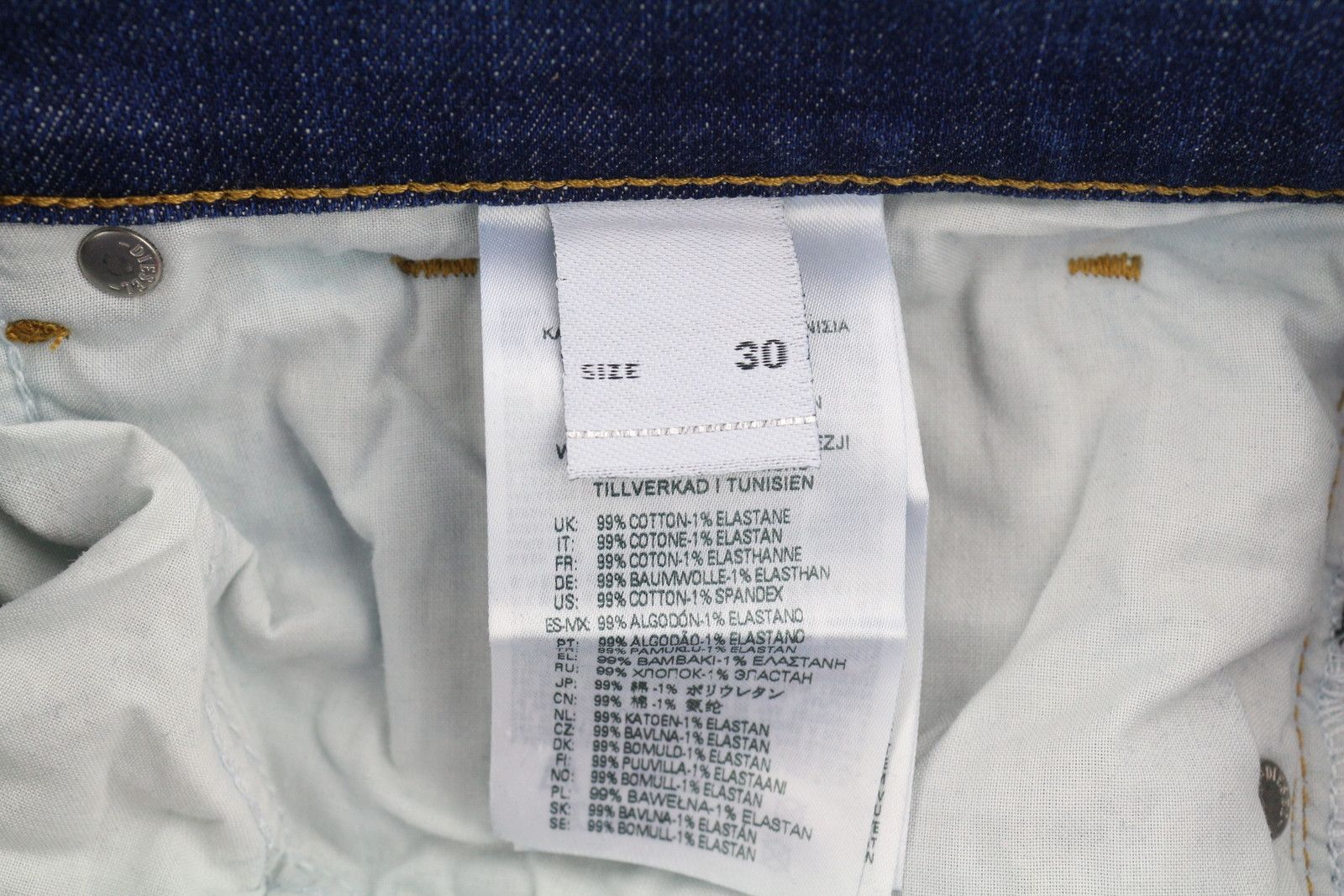 Diesel 2005 D-FINING 09C72 W30/L32 Regular Tapered Jeans 40918 Size US 30 / EU 46 - 9 Thumbnail