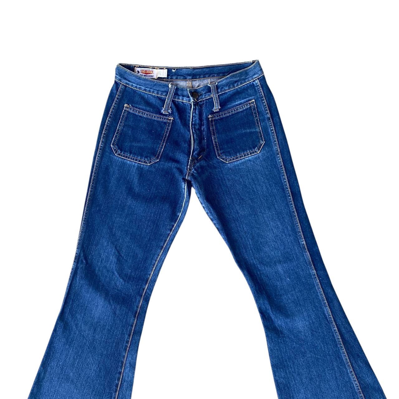 Big John FLARED🔥VINTAGE BIGJOHN BUSHPANT BOOTCUT W29" ZIP TALON Size US 29 - 14 Thumbnail