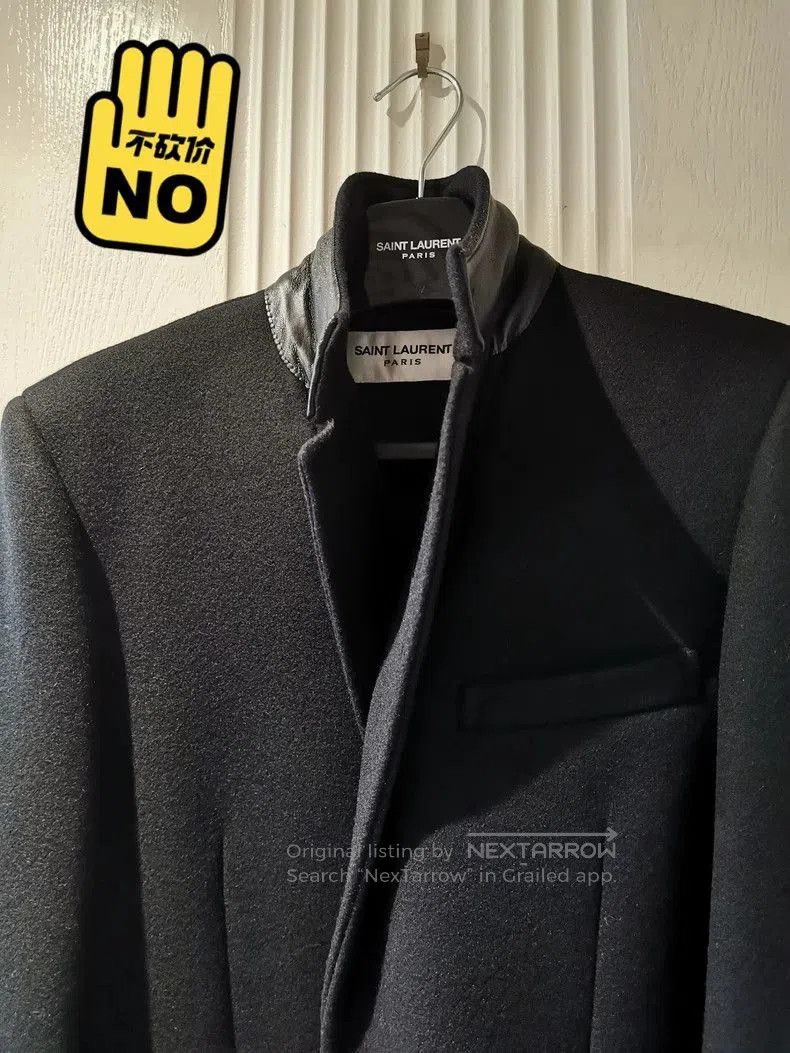 Saint Laurent Paris SAINT LAURENT Genuine Leather Trim Coat. Size US S / EU 44-46 / 1 - 8 Thumbnail