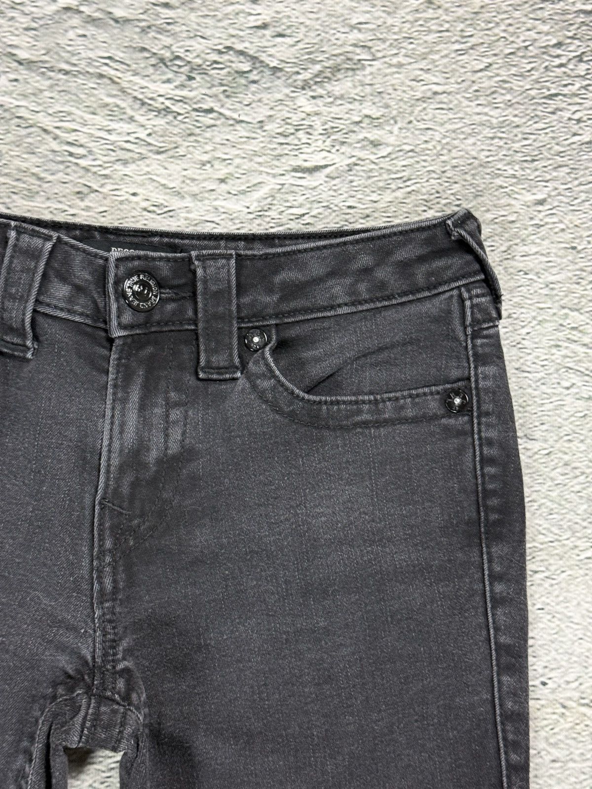 True Religion True Religion bootcut jeans black thick stitching Y2K Becca Size 25" / US 0 / IT 36 - 9 Thumbnail