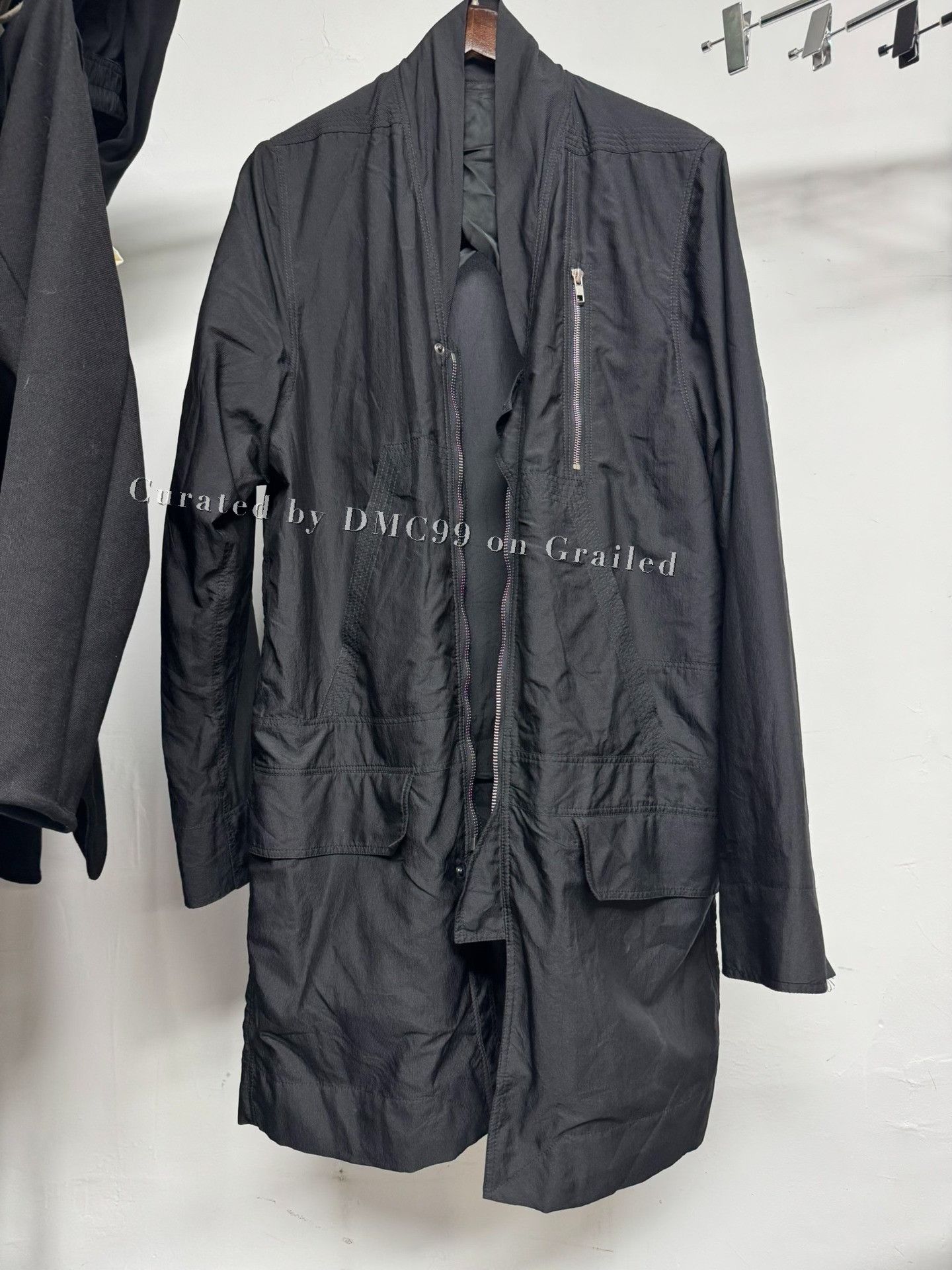 Rick Owens Rick Owens 14ss Archive Black Windbreaker | Grailed