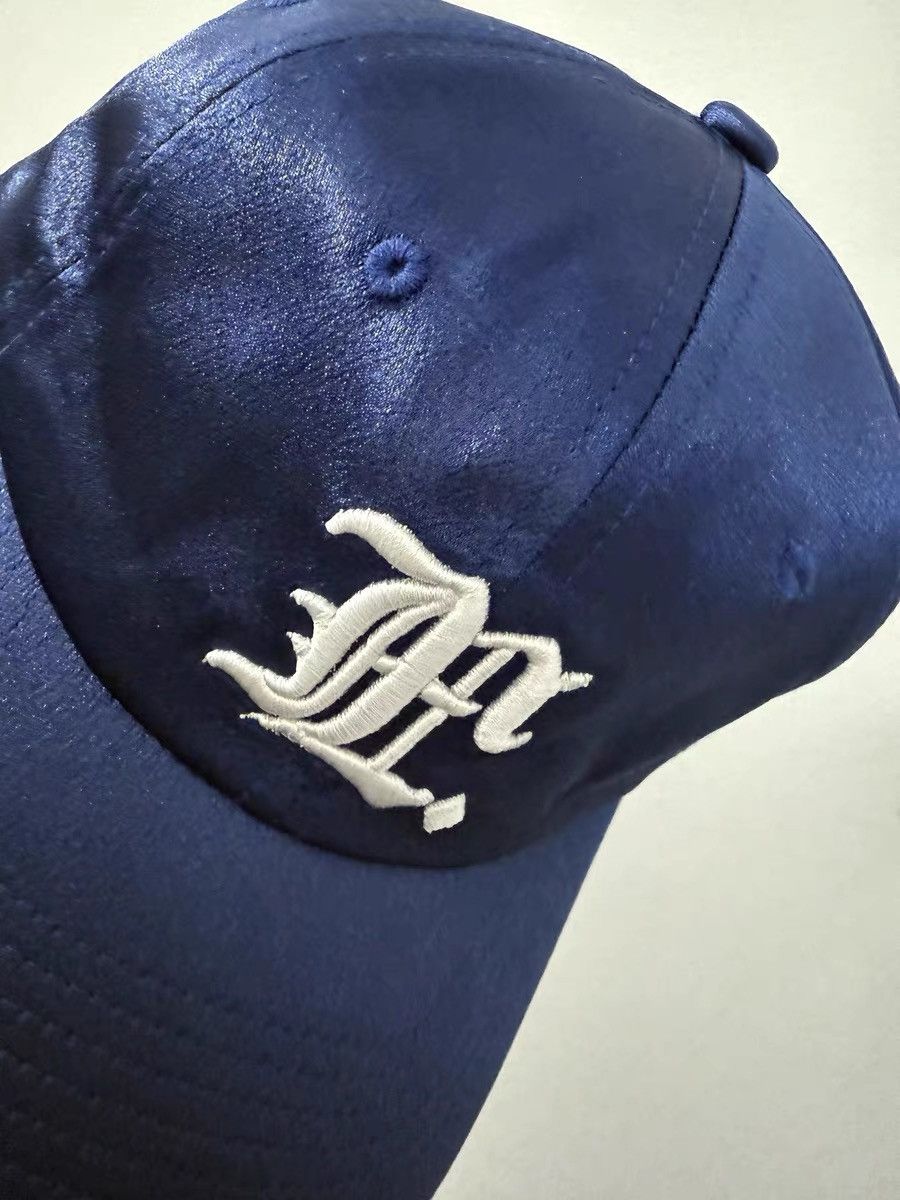 Japanese Brand Y2K retro unisex embroidered shiny silky strapback cap hat Size ONE SIZE - 4 Thumbnail