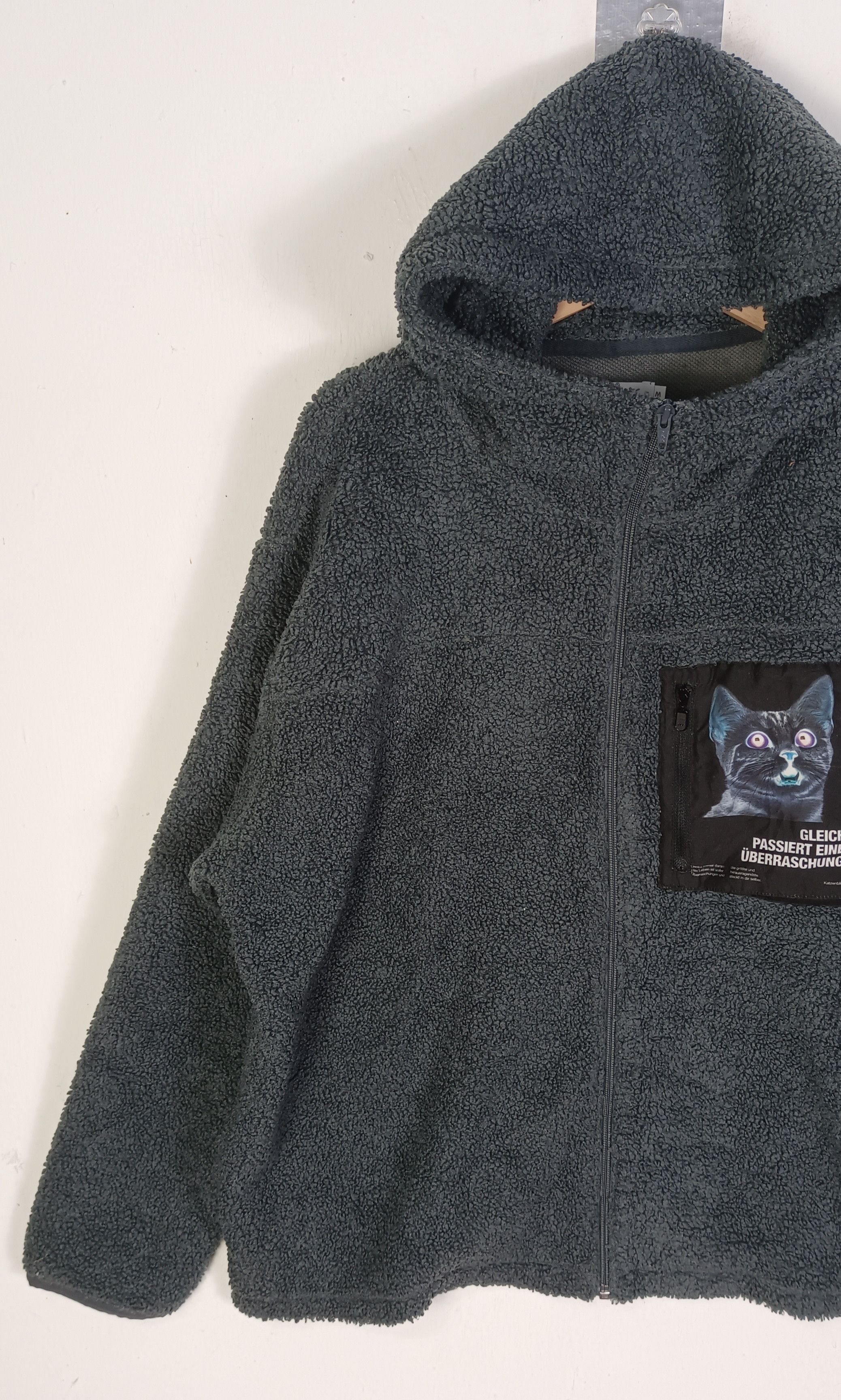 Japanese Brand Graniph Deployment Of Shock Boa Fleece Zip Hoodie(CAT) Size US XL / EU 56 / 4 - 4 Thumbnail