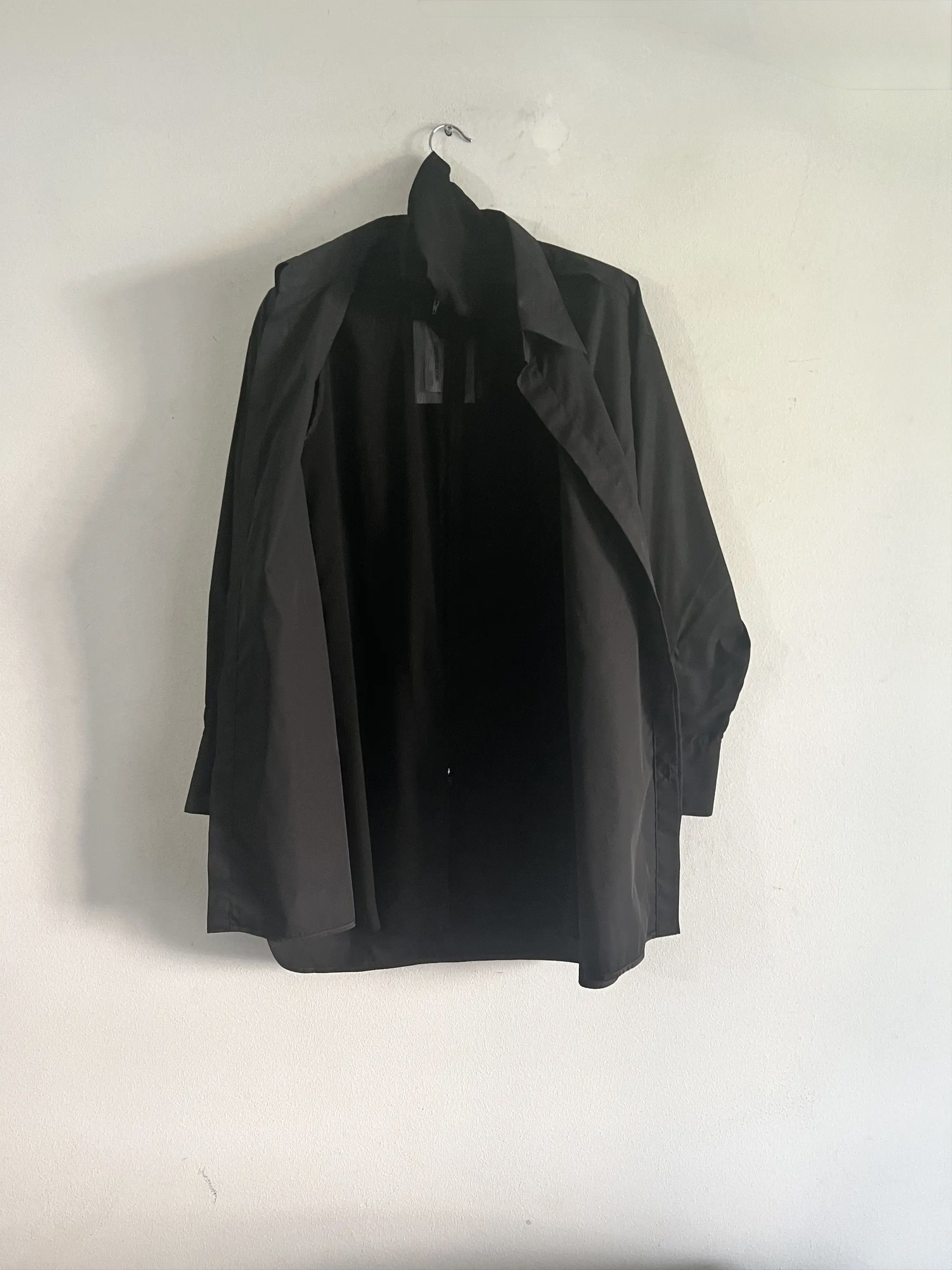 Y's Black Double Layered Shirt Size US M / EU 48-50 / 2 - 6 Thumbnail
