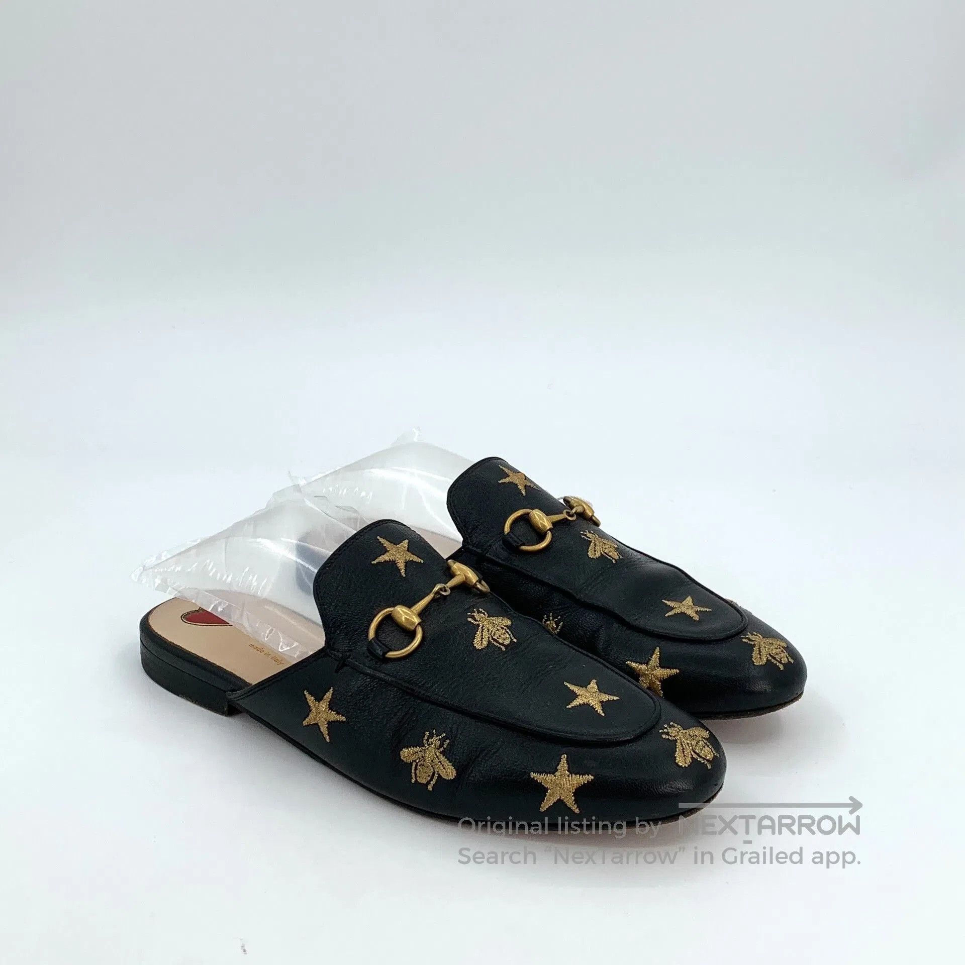 Gucci Gucci Black Star Bee Embroidery Mule. Size US 8 / EU 41 - 2 Thumbnail