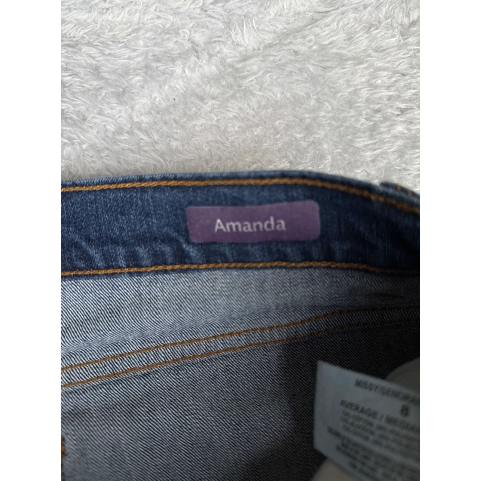 Gloria Vanderbilt Gloria Vanderbilt Jeans Women 8 Blue Denim Straight Mid Rise Cotton Amanda 30x30 Size 30" / US 8 / IT 44 - 7 Thumbnail