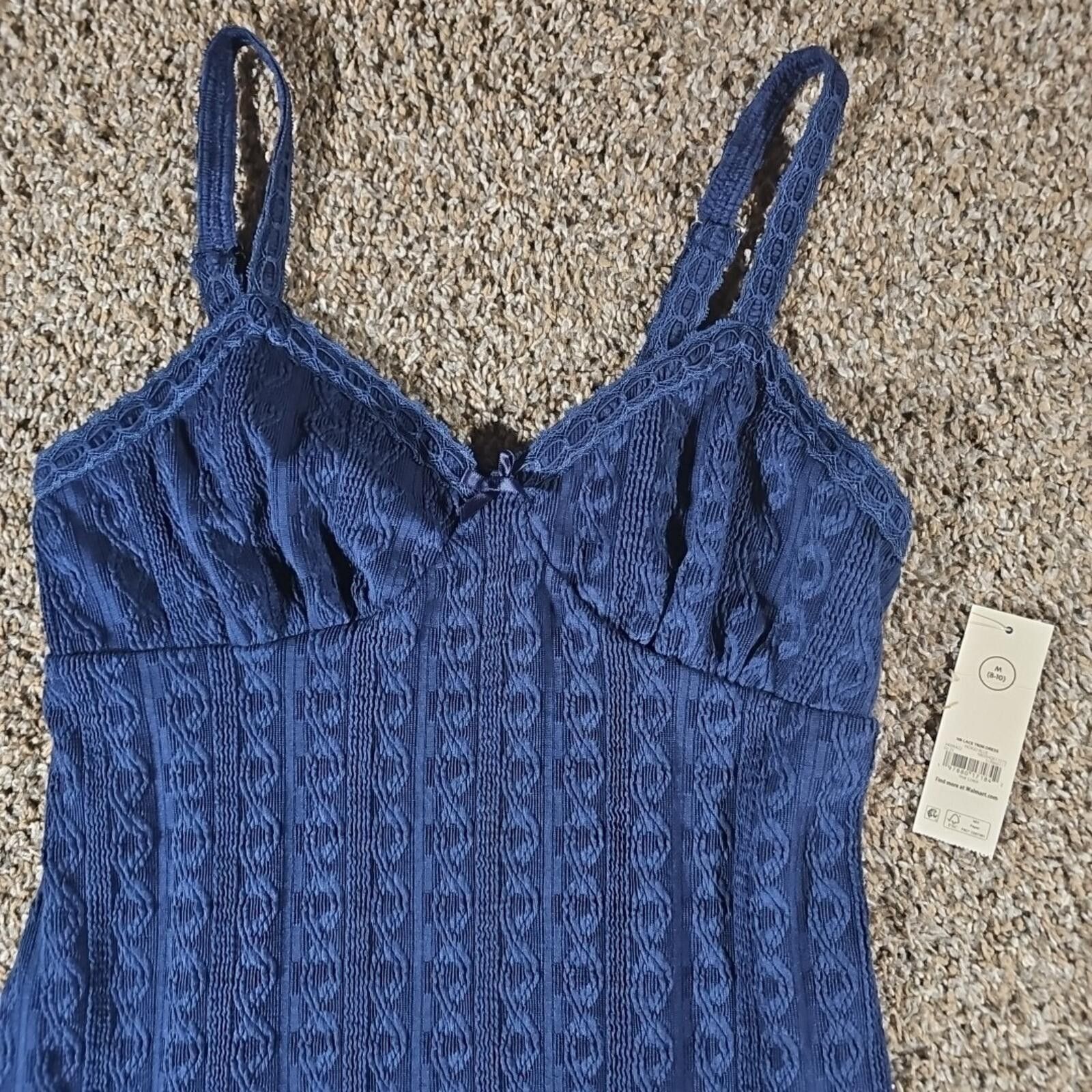 Other No Boundaries Blue Lace Trim Dress M8-10 NWT Size M / US 6-8 / IT 42-44 - 2 Thumbnail