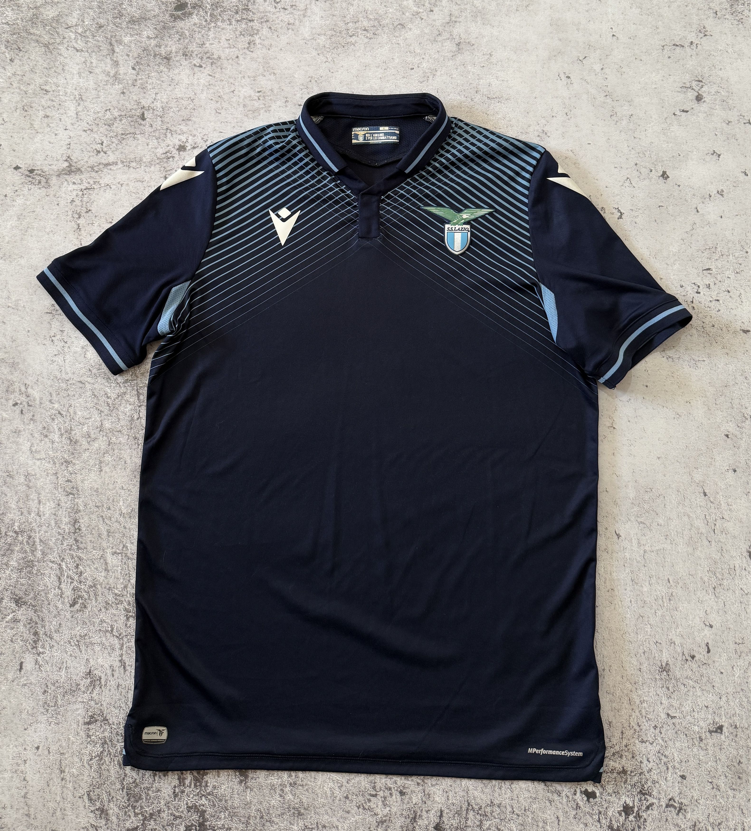 Macron LAZIO 2020 2021 THIRD FOOTBALL SOCCER SHIRT JERSEY SIZE XL Size US XL / EU 56 / 4 - 1 Thumbnail