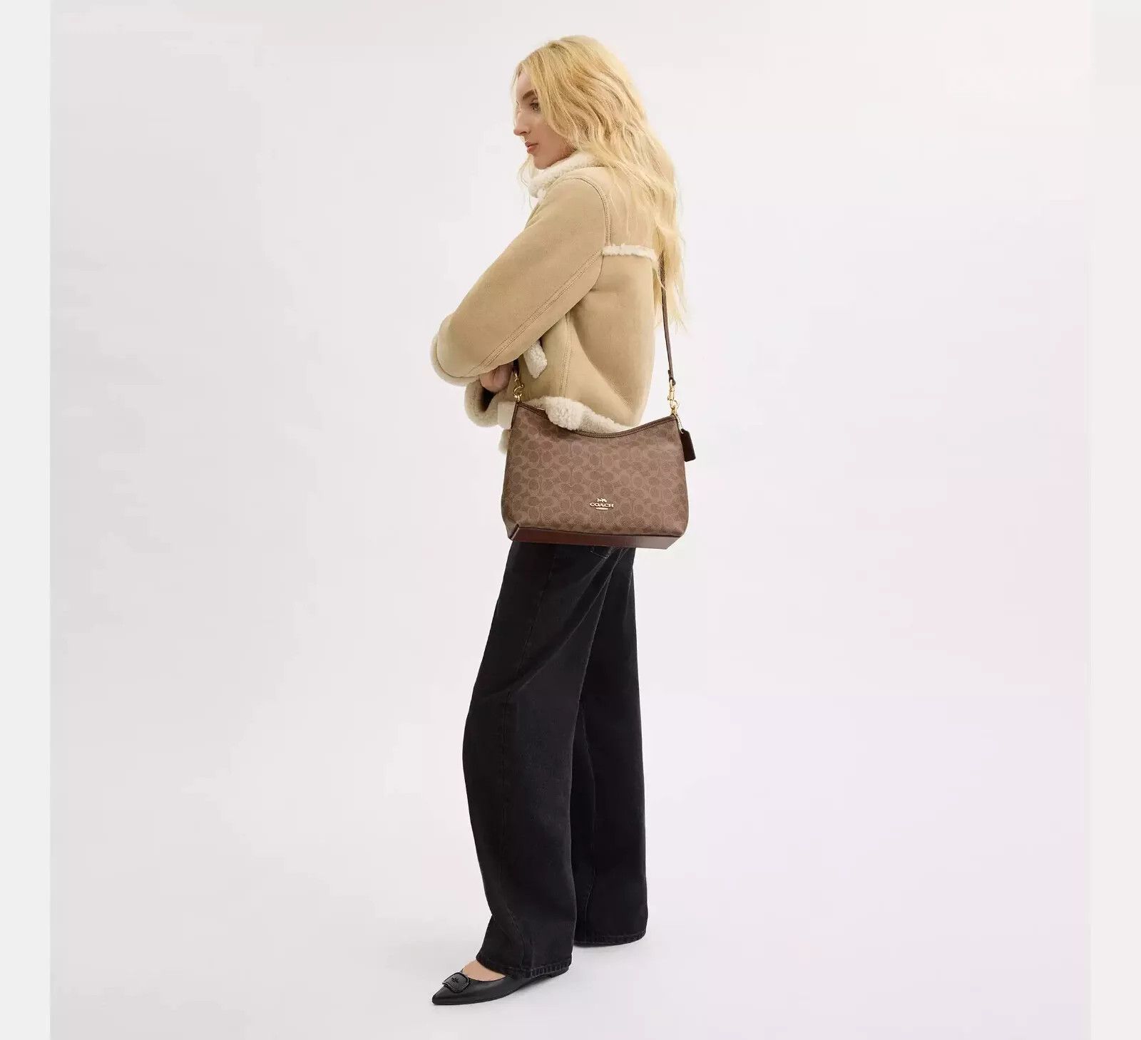 Coach Laurel Shoulder Bag In Signature Canvas CV975 Size ONE SIZE - 10 Thumbnail