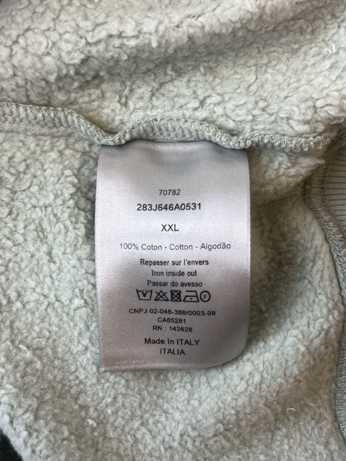 DIOR CACTUS JACK BEAUTIFUL WORLD CREWNECK - GREY/PINK