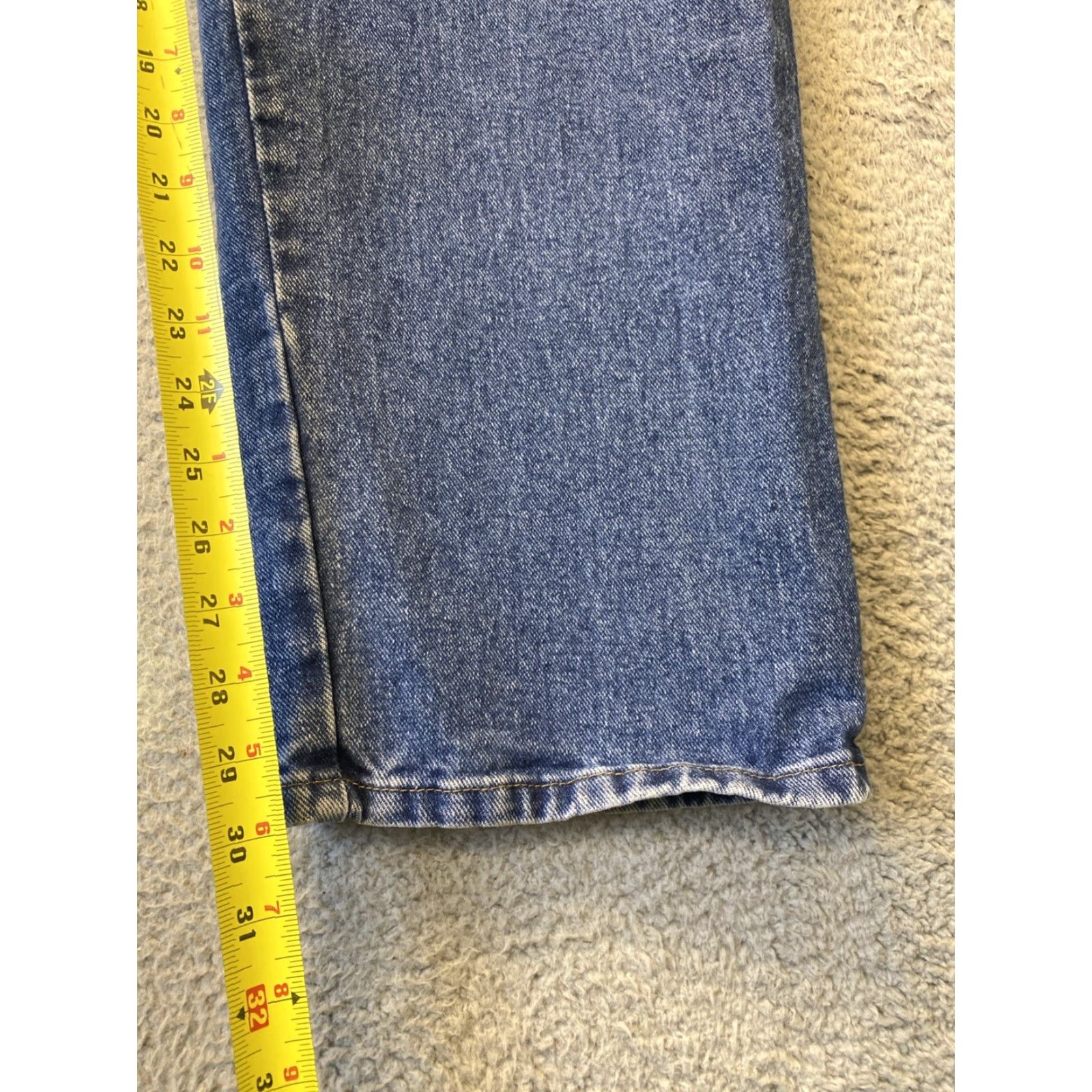 Wrangler VINTAGE Wrangler Jeans Men 47x30 Blue Denim Straight Mid-Rise 5-Pocket US Theme Size US 30 / EU 46 - 6 Thumbnail