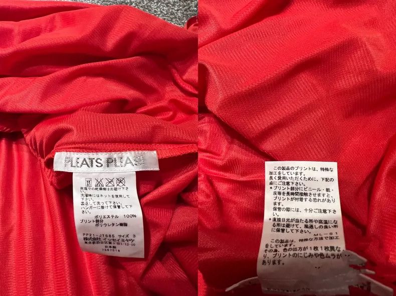 Issey Miyake Issey Miyake size:3 Red pleated dress Size XS / US 0-2 / IT 36-38 - 6 Thumbnail