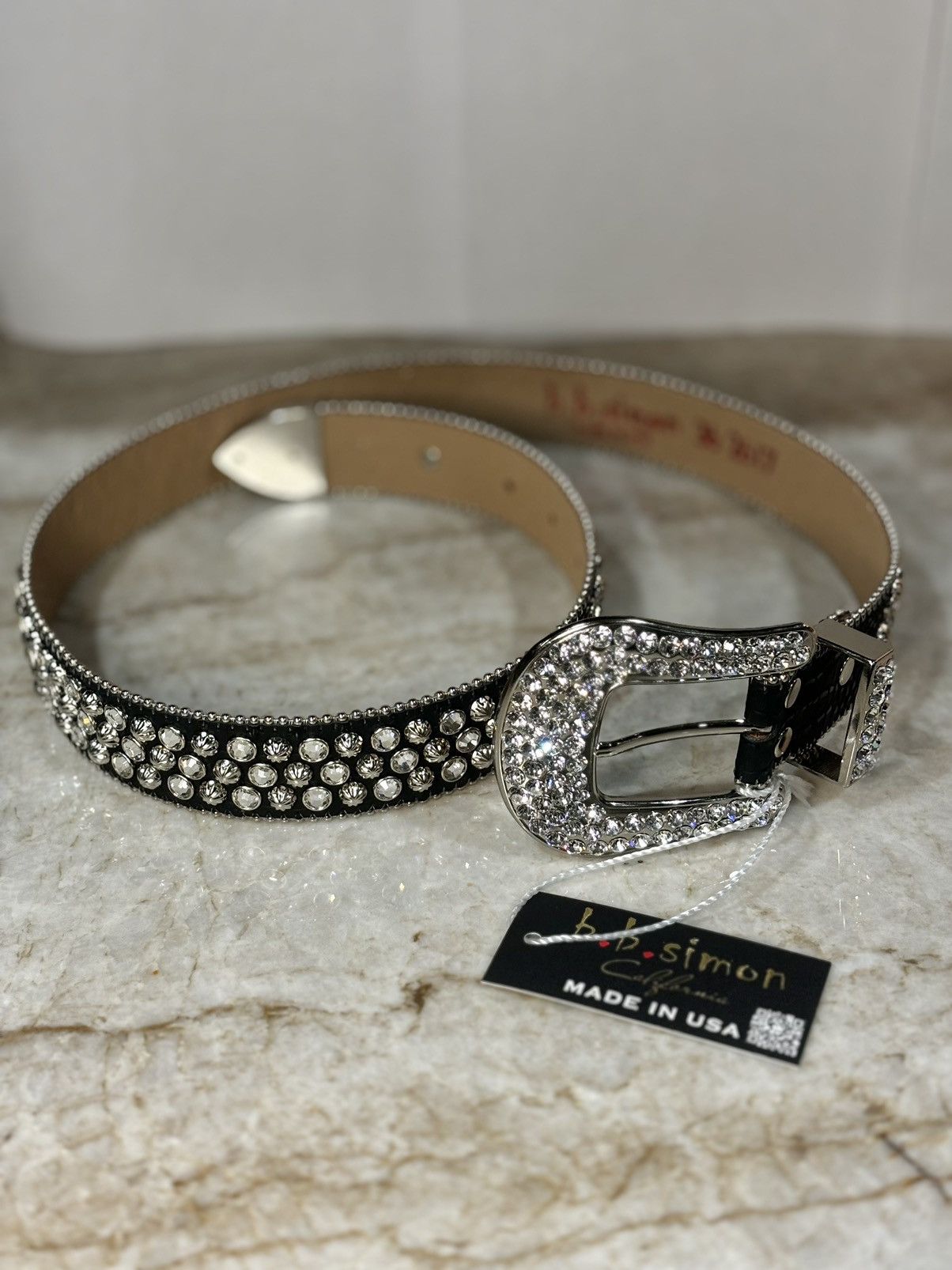 B.B. Simon Bb Simon Belt Size 38 - 2 Thumbnail